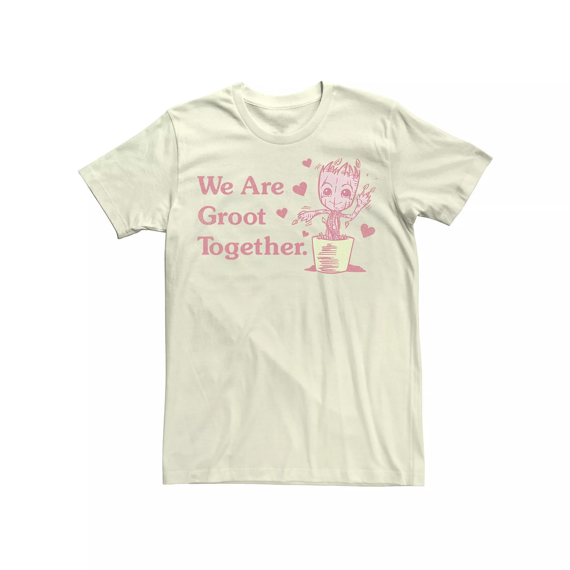 Men's Marvel Groot We Are Groot Together Tee, Size: XL, Natural Product Image