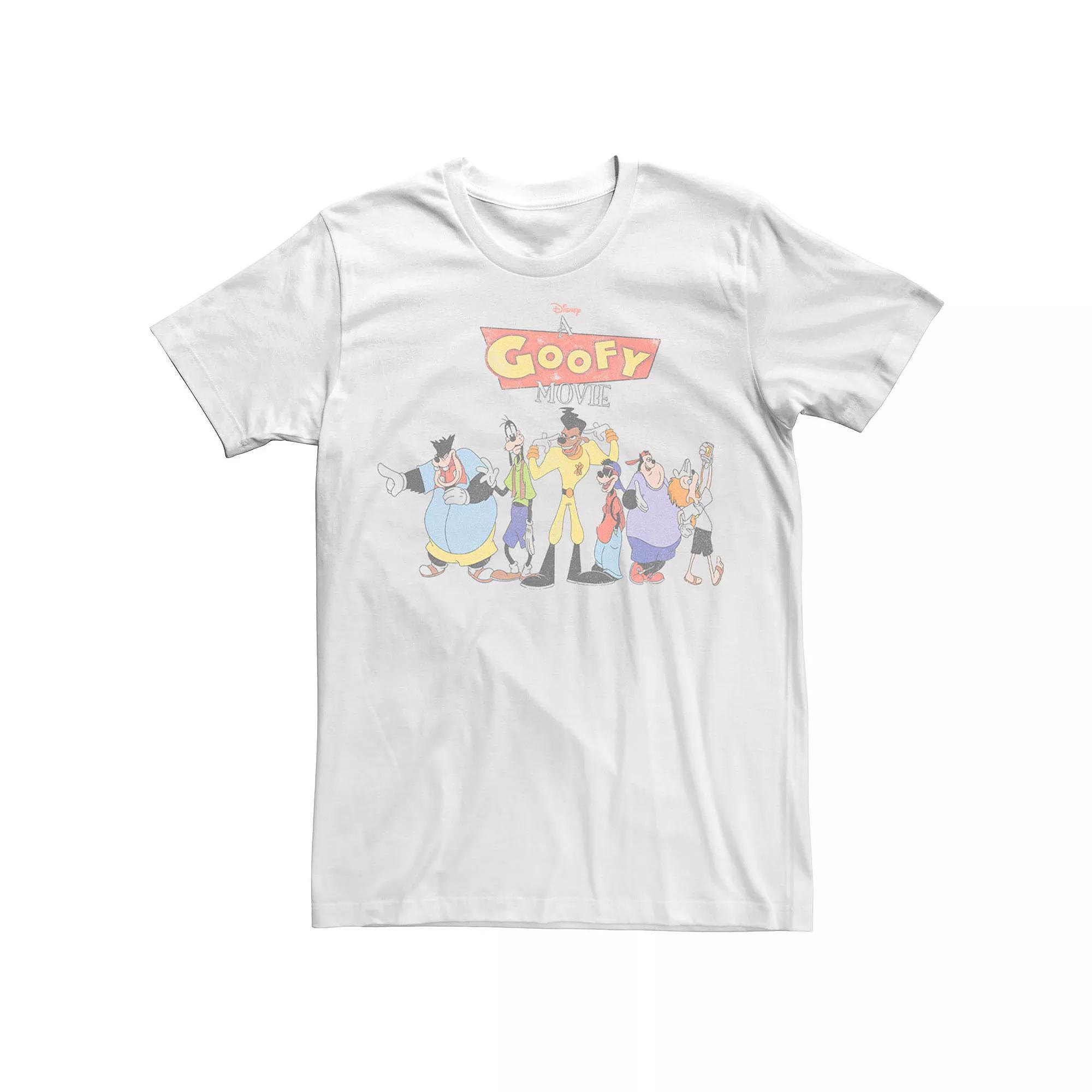 Men's Disney's A Goofy Movie Group Shot Tee, Size: XL, White Product Image