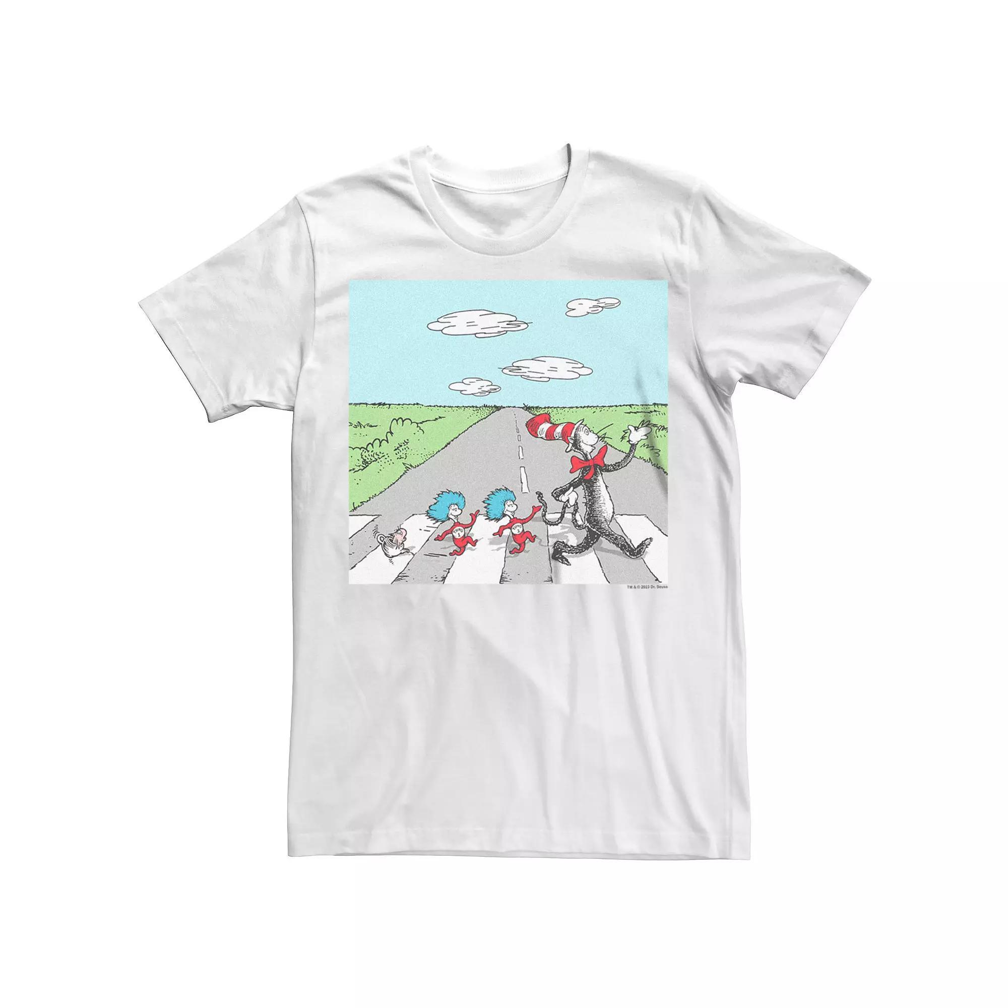Mens Dr. Seuss The Cat In The Hat Crosswalk Graphic Tee Product Image