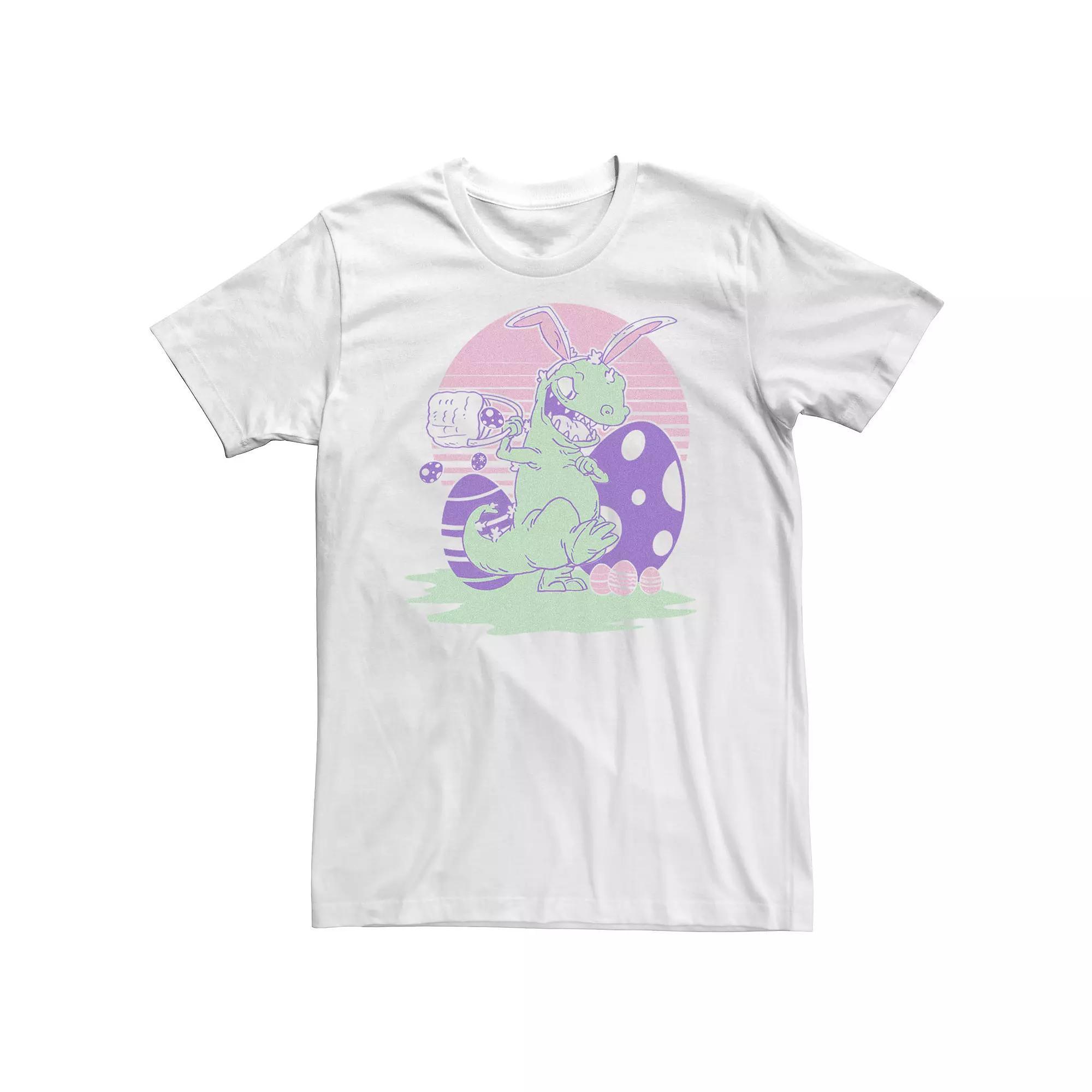 Big & Tall Rugrats Reptar Eggs Easter Tee, Men's, Size: XXL Tall, White Product Image
