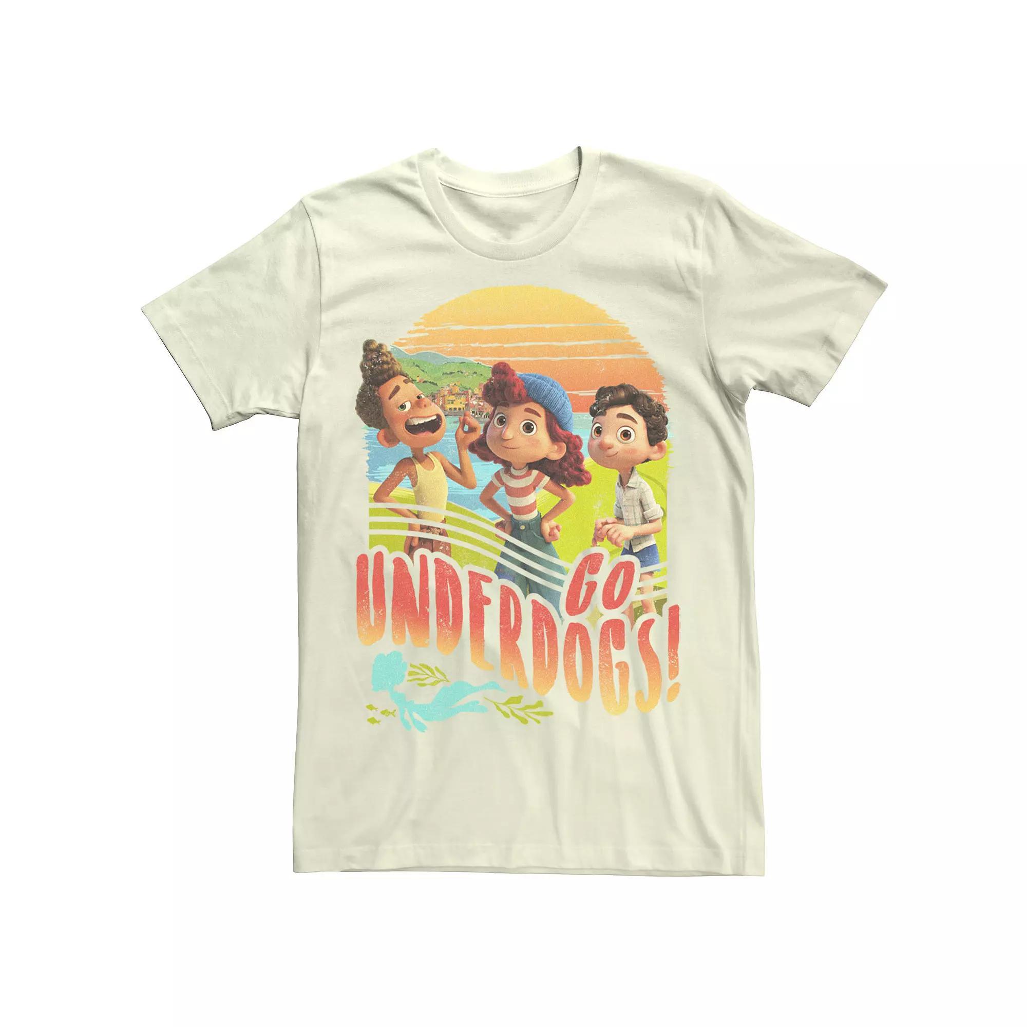 Disney / Pixars Luca Mens Go Underdogs Group Shot Tee Product Image