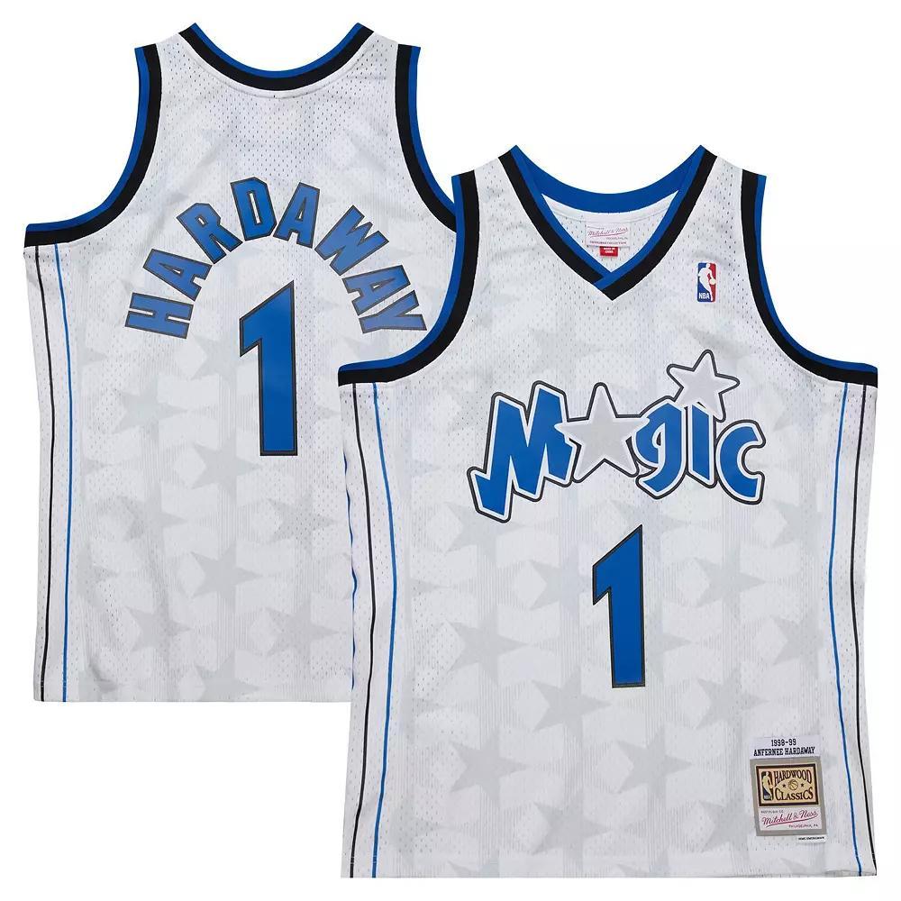 Men's Mitchell & Ness Penny Hardaway White Orlando Magic 1998/99 Hardwood Classics Swingman Jersey, Size: Medium, Mag White Product Image
