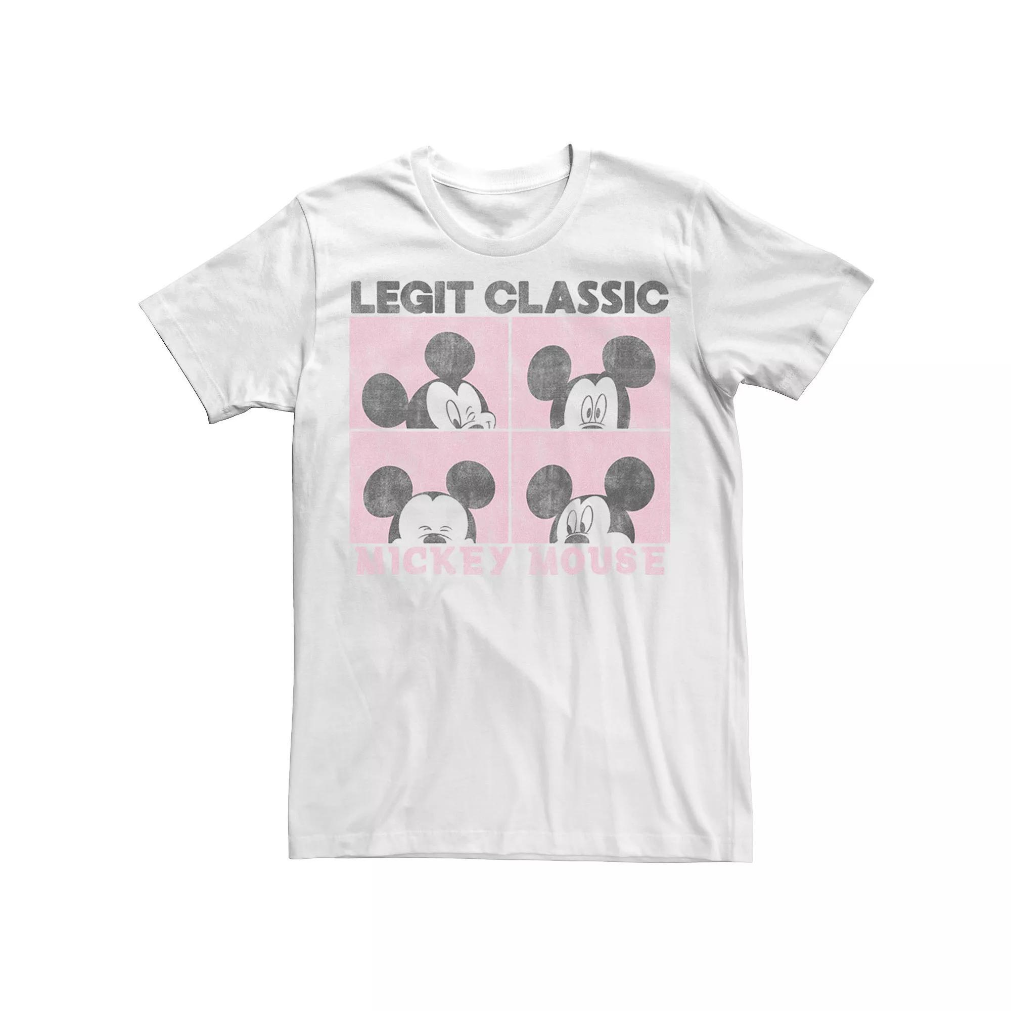 Disney's Mickey & Friends Mickey Mouse Legit Classic Panels Men's Tee, Size: XXL, White Product Image