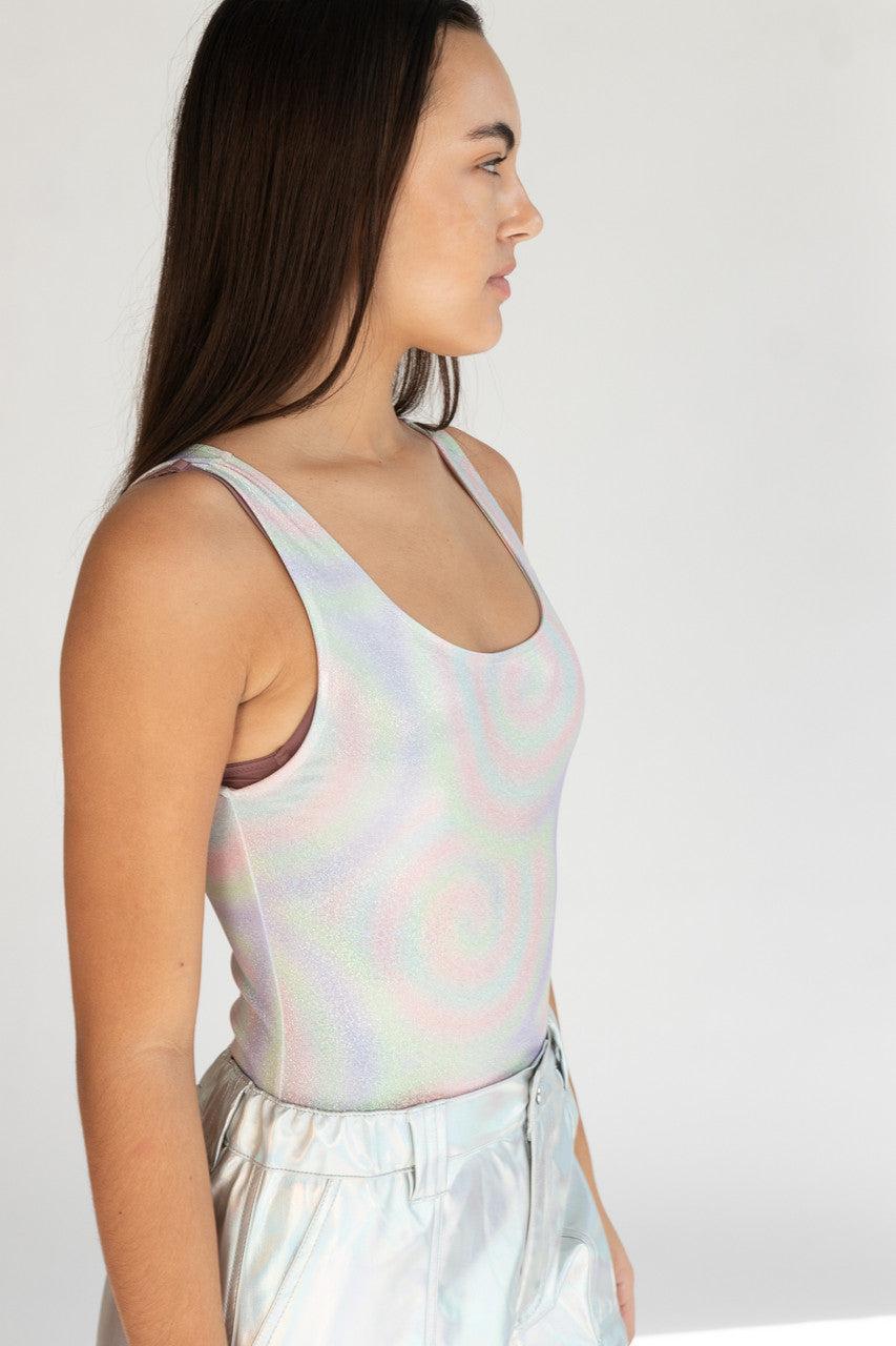 Pastel Holographic Swirl Bodysuit Product Image