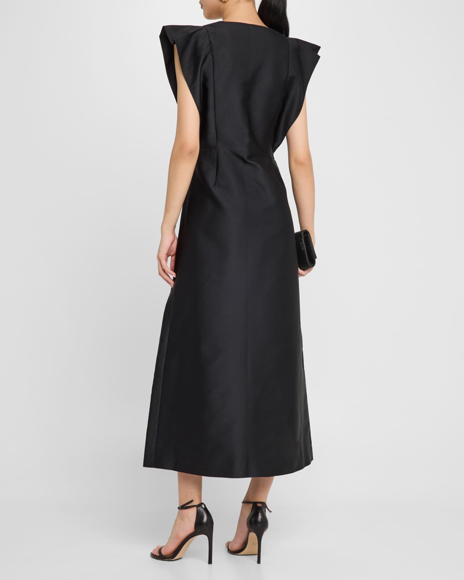 Electra Ruffle Cap-Sleeve Midi Dress Product Image
