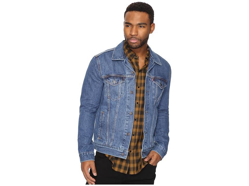 Men's Levi's® Trucker Denim Jacket, Size: XS, Medium Stonewash Product Image