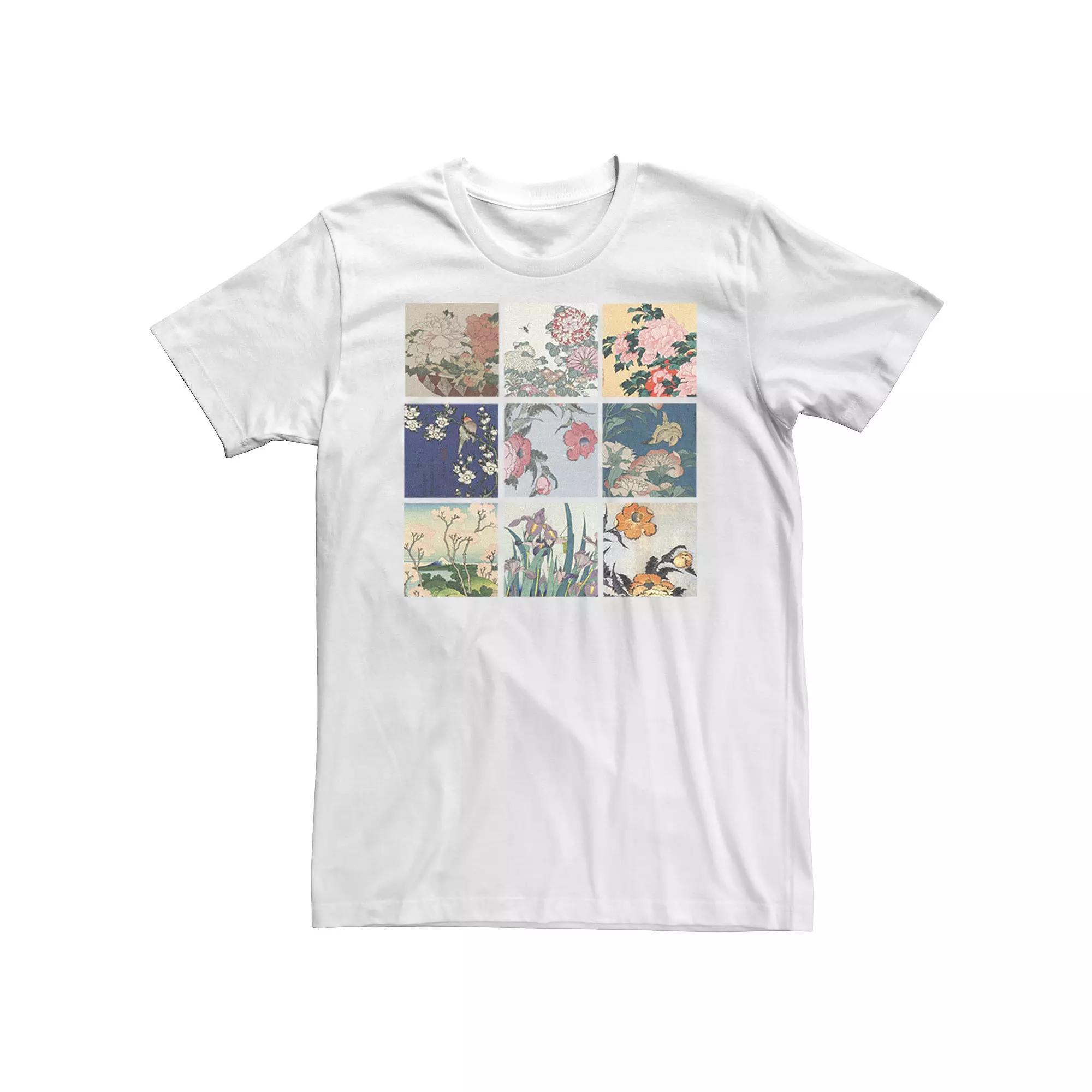 Big & Tall Fifth Sun Floral Collage Panels Tee, Men's, Size: 4XL, White Product Image
