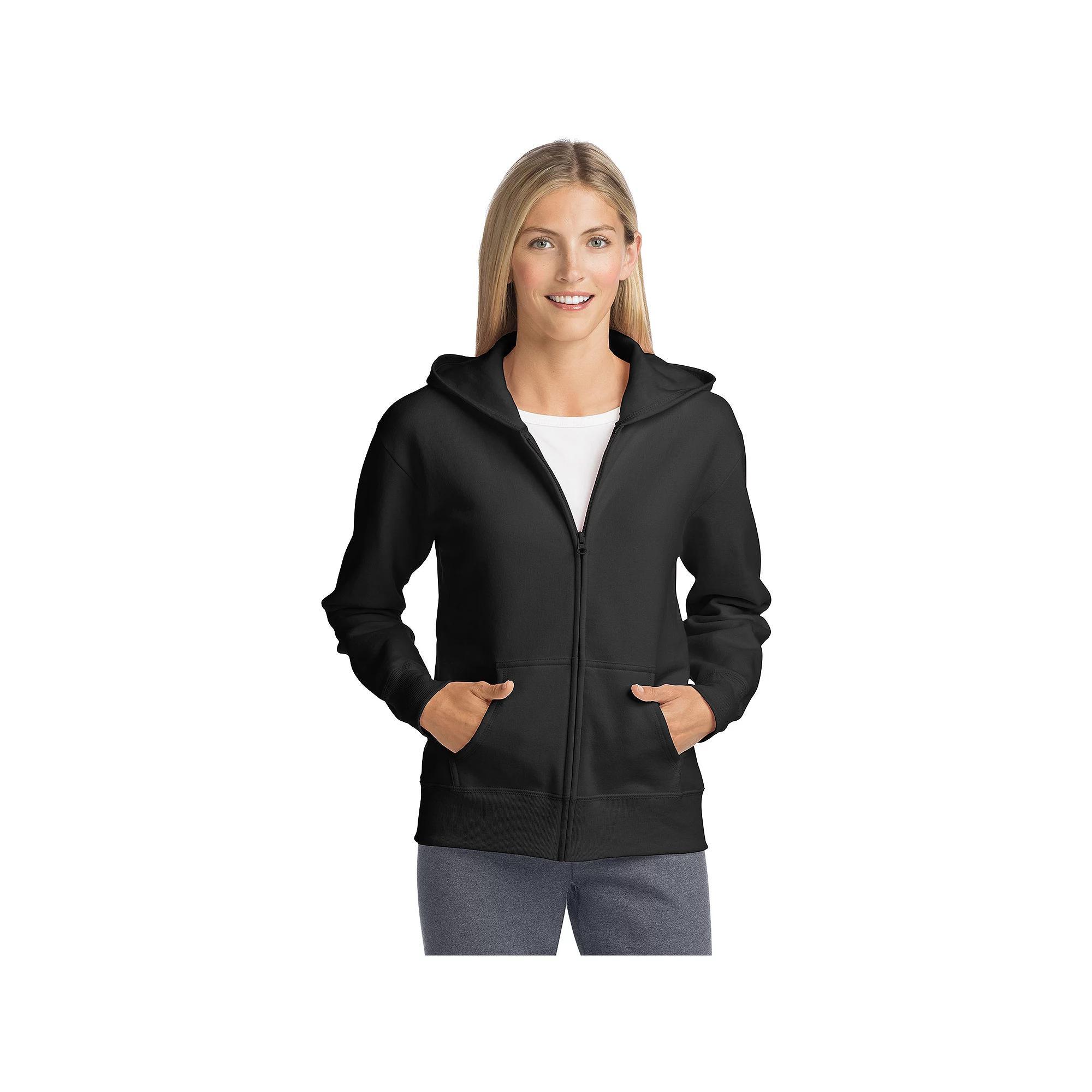 Womens Hanes EcoSmart Full-Zip Hoodie Sweatshirt Product Image