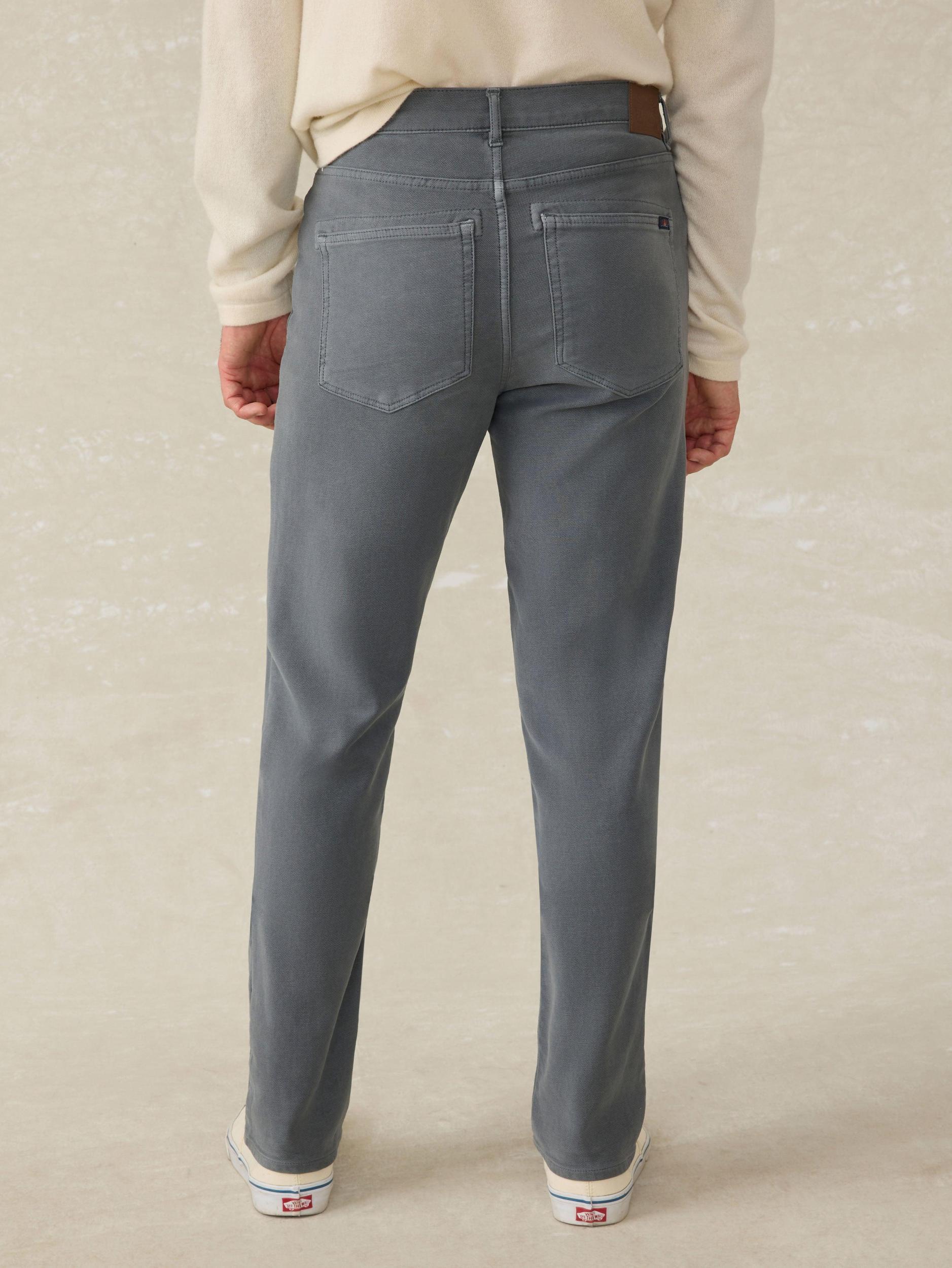 Stretch Terry 5-Pocket Pant - Slate Male Product Image