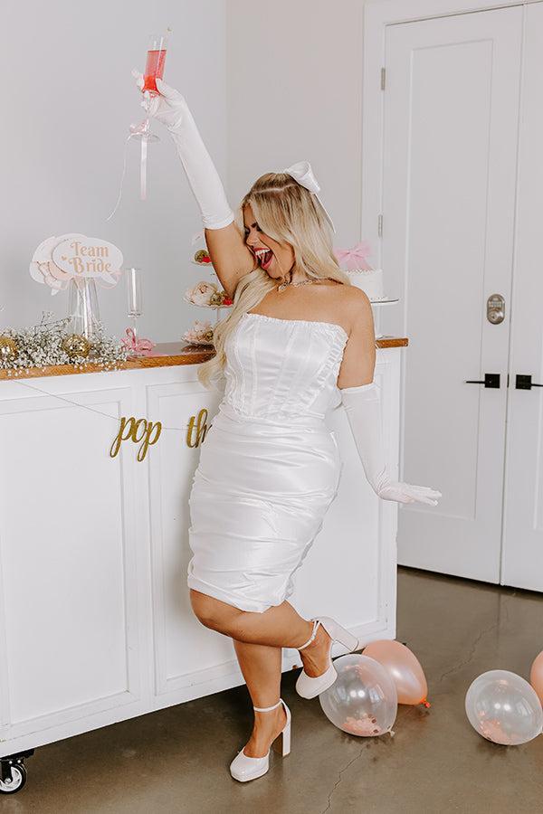 Someone Like You Ruched Satin Midi Curves Product Image