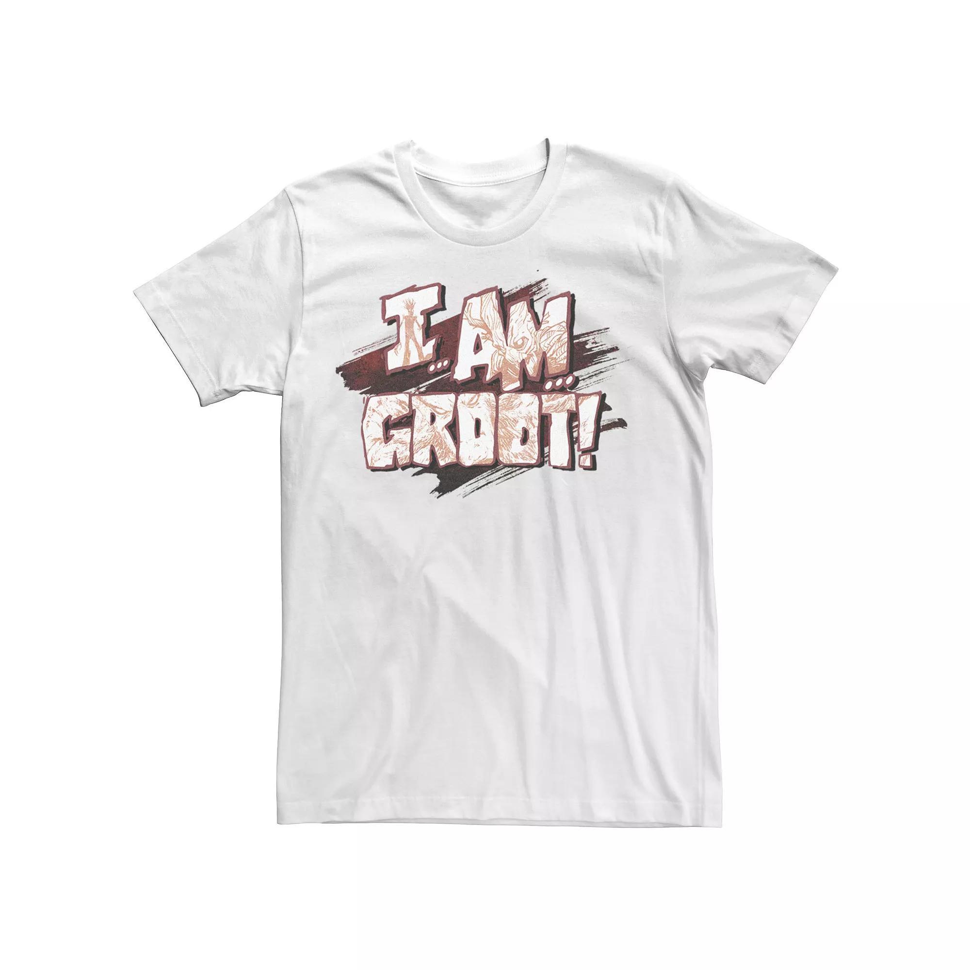 Men's Marvel Guardians Of The Galaxy I Am Groot No Joke Graphic Tee, Size: XXL, White Product Image