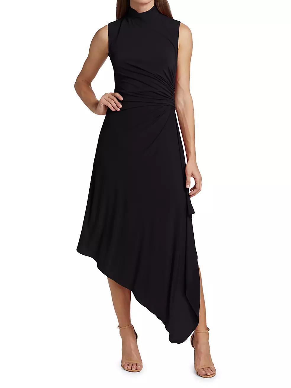 Layla Jersey Asymmetric Drape Dress Product Image