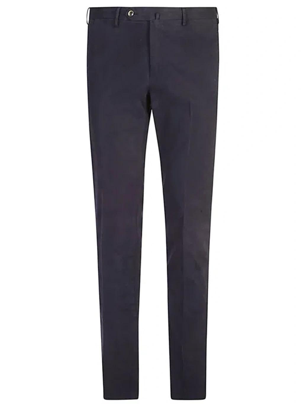 PT TORINO Pressed-crease Tapered Trousers In Blue Product Image