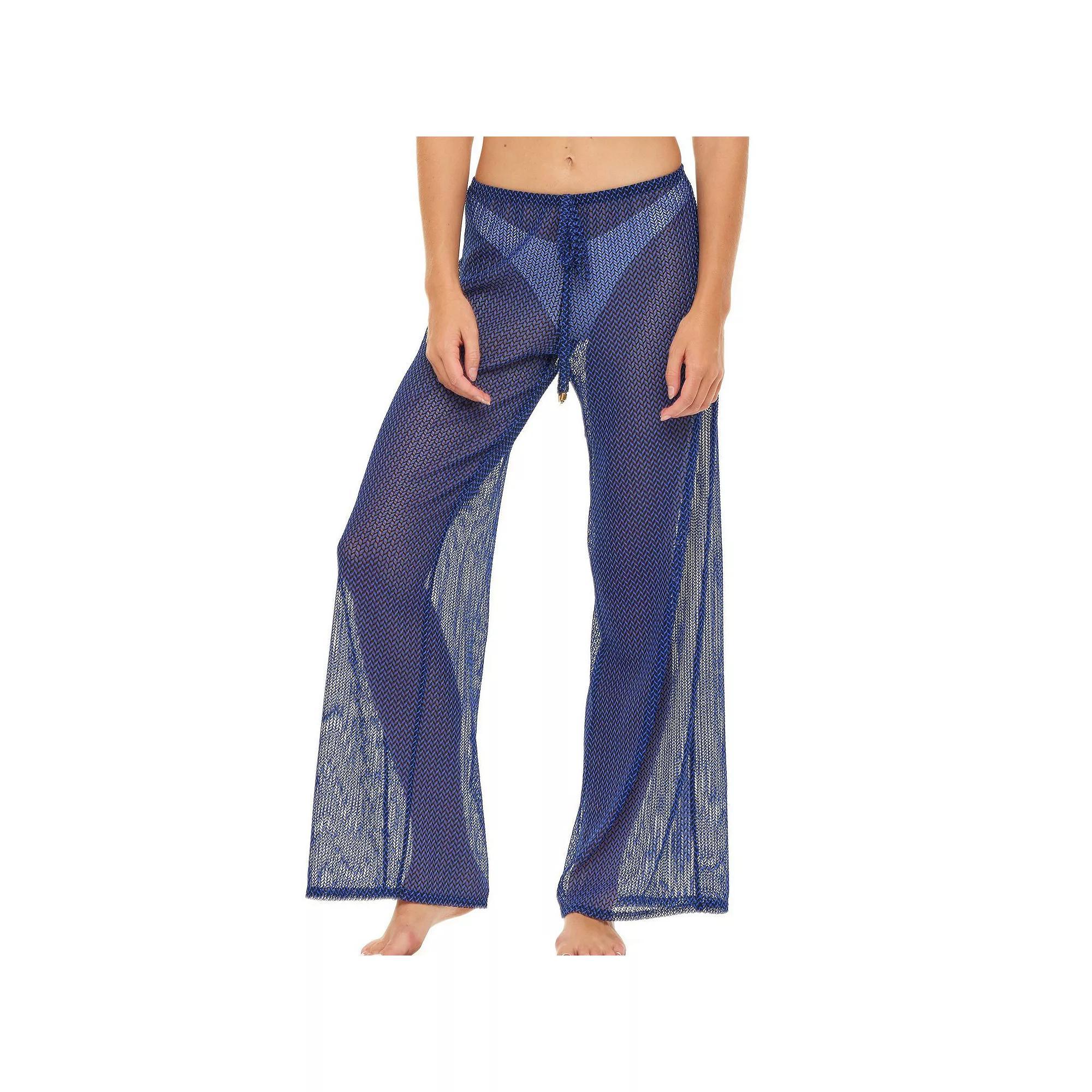 Womens Jordan Taylor Print Sheer Swim Cover-Up Pants Product Image