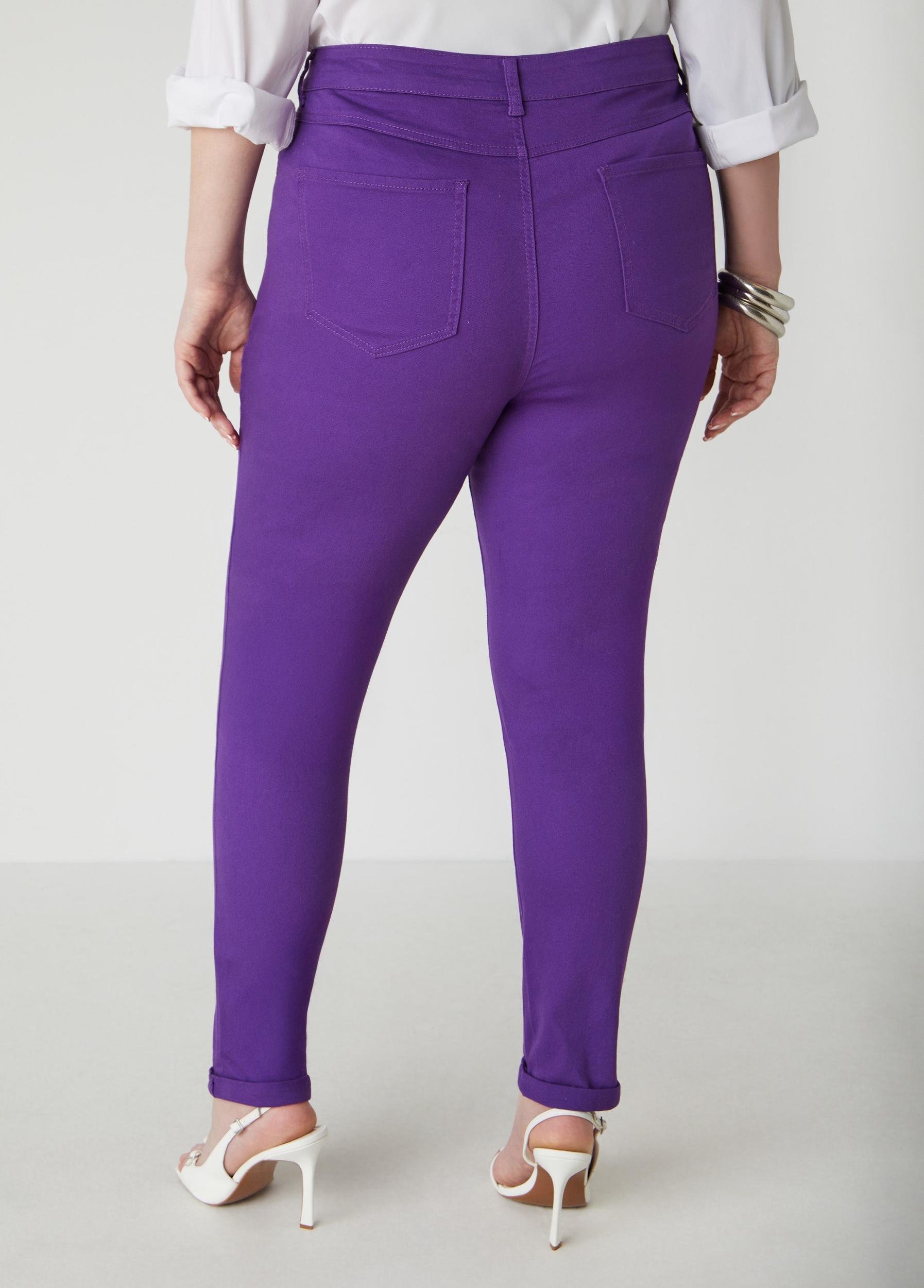 Cuffed Denim Jeggings Product Image