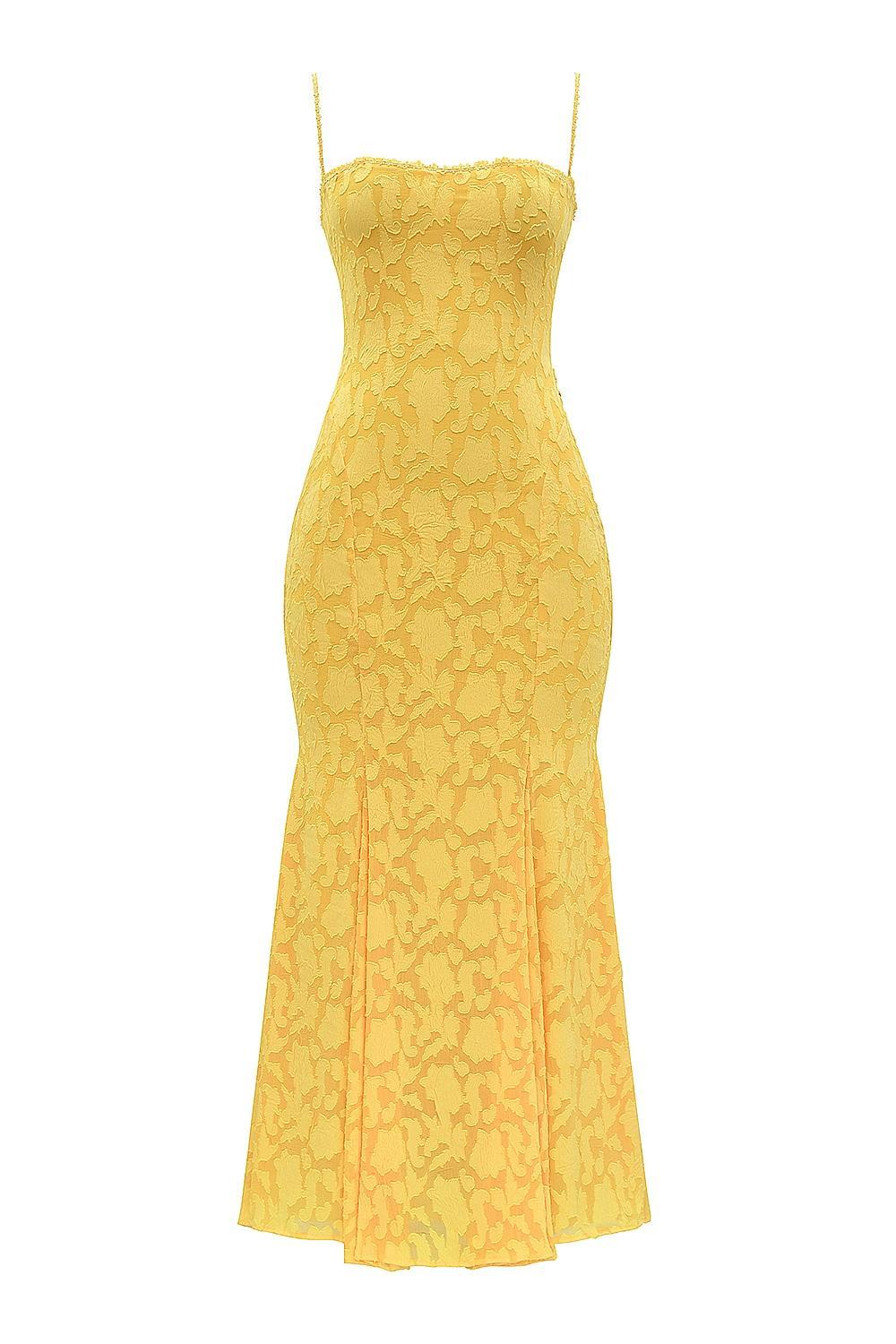 Joan  apricot lace up back maxi dress Product Image