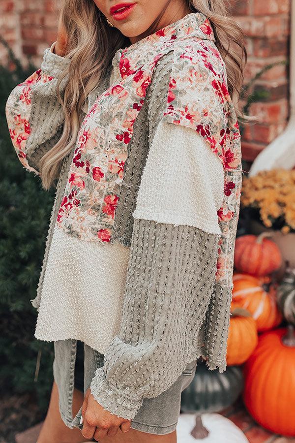 Sedona Sunsets Knit Lightweight Jacket in Sage Product Image