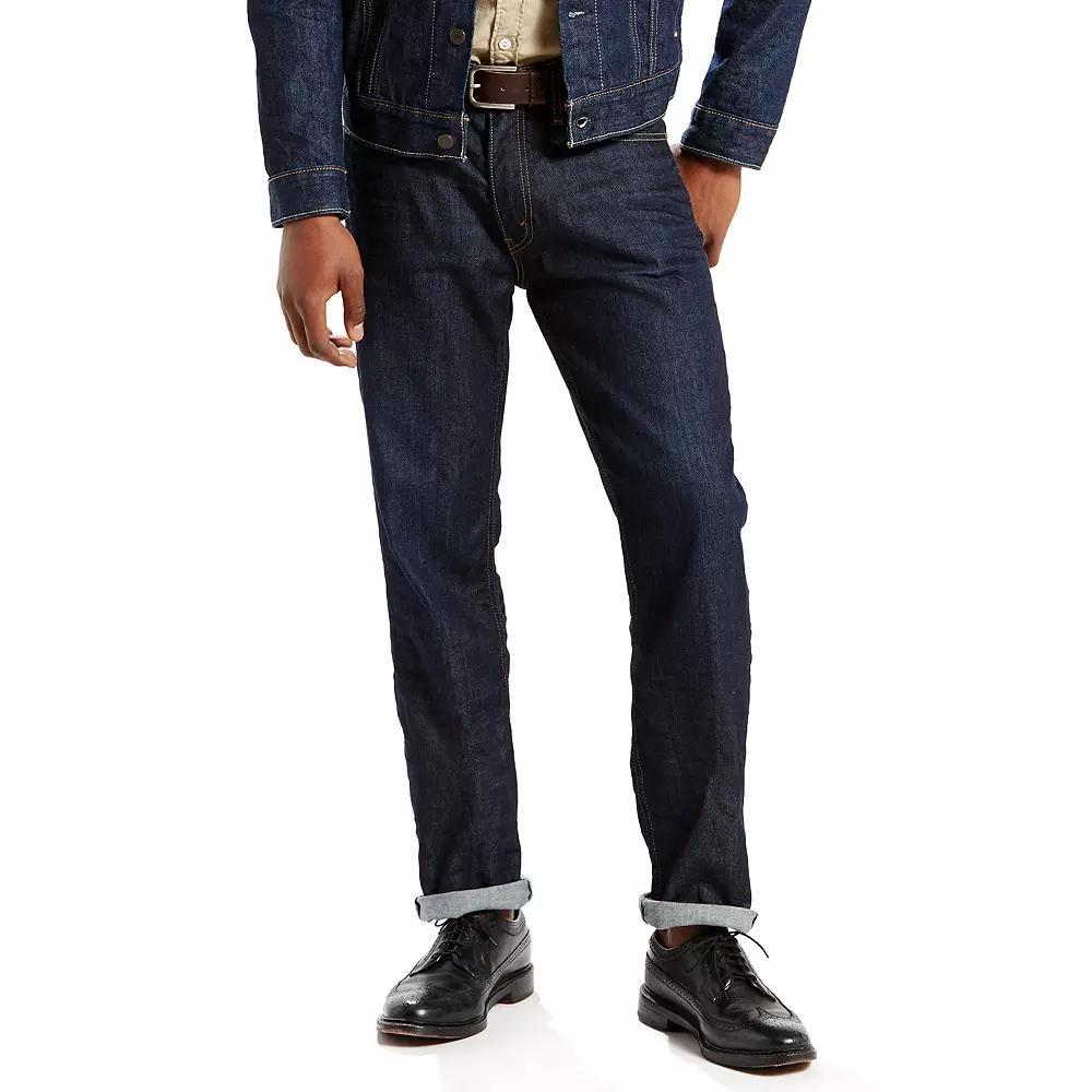 Levi's® Men's 541™ Fit Taper Jeans - Black Denim 42x32: Heavyweight, Mid Rise, Stretch Denim Product Image