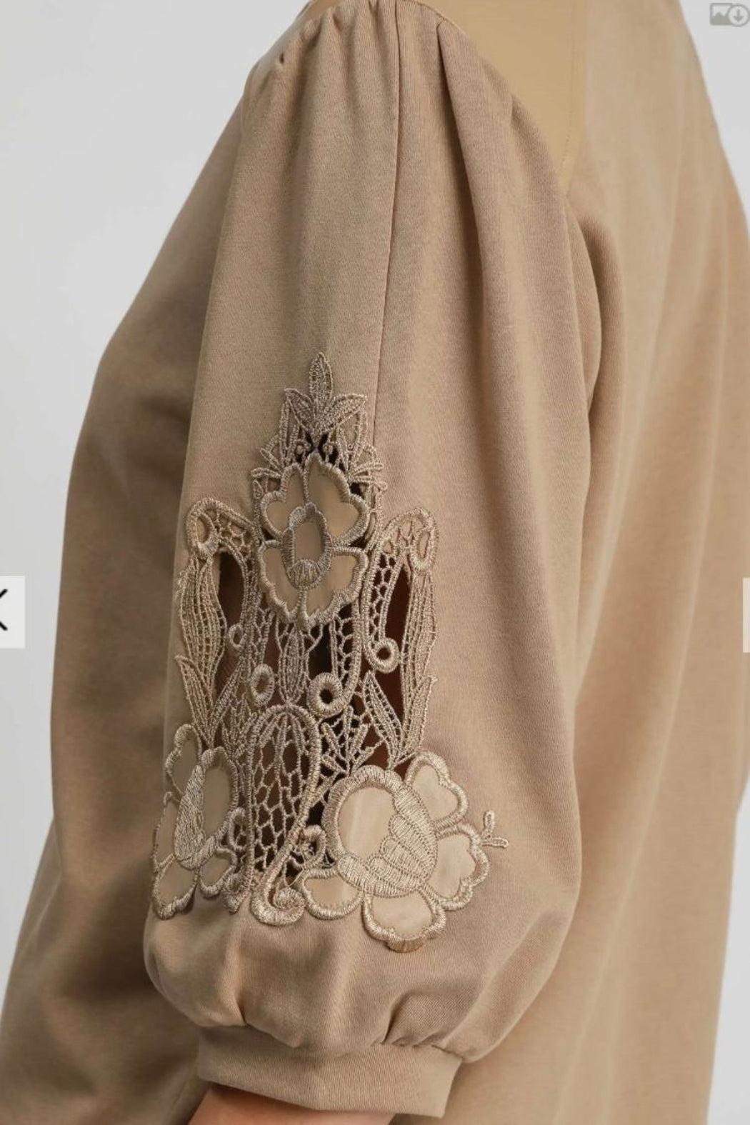 Top, Lace Sleeve Product Image