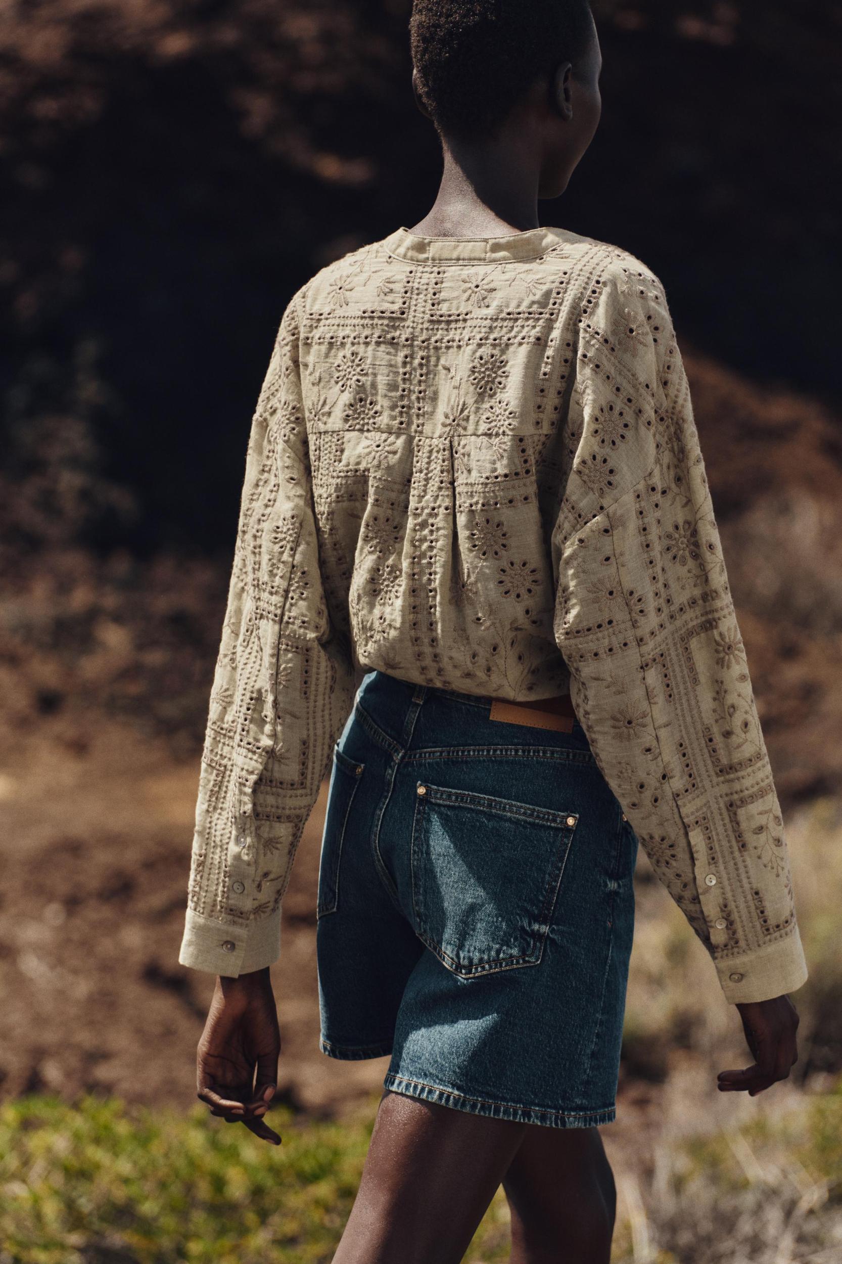 OPENWORK EMBROIDERY SHIRT Product Image