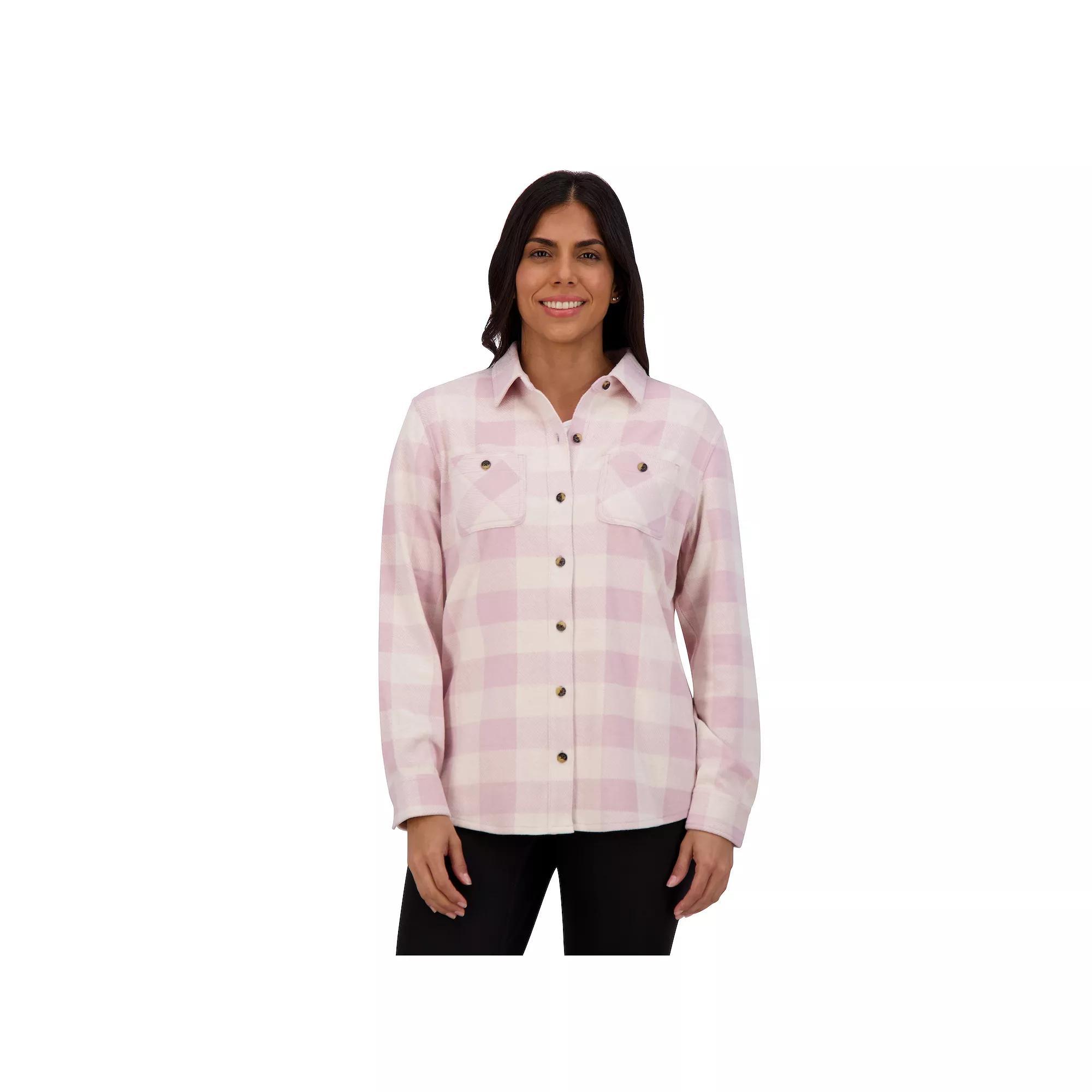 Women's ZeroXposur Billy Brushed Knit Plaid Shirt, Size: Medium, Red Scotch Product Image