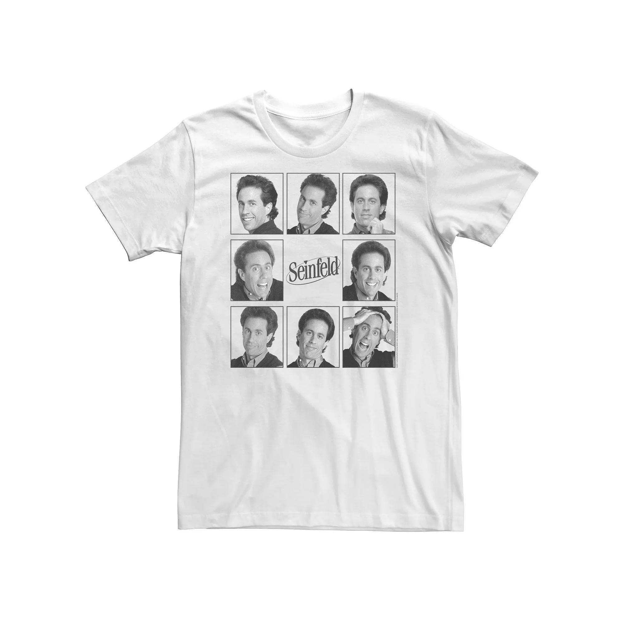 Big & Tall Seinfeld Faces Of Jerry Tee, Men's, Size: XXL Tall, White Product Image