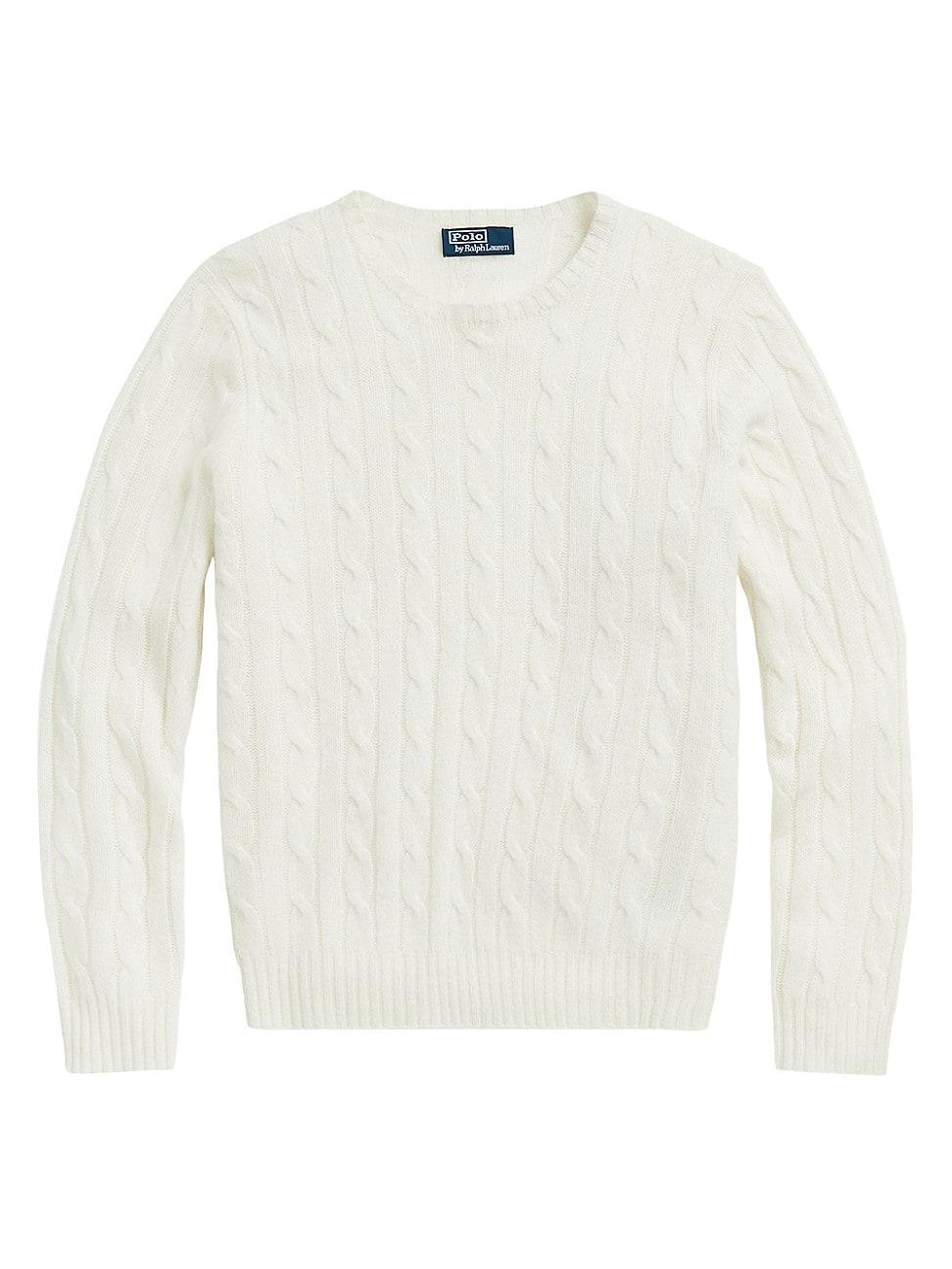 Polo Ralph Lauren Cashmere Cable Knit Crewneck Sweater Product Image