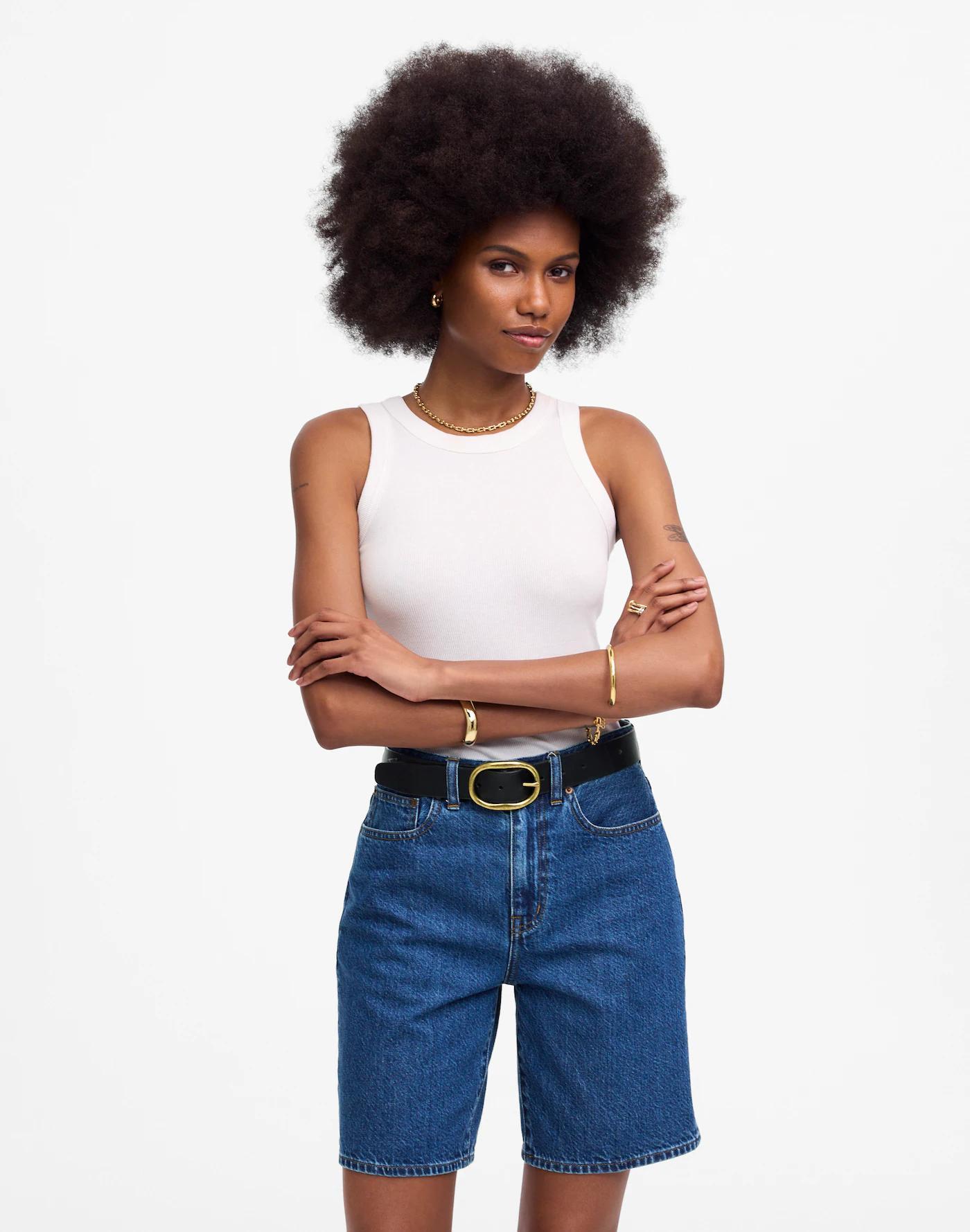 The 1997 Denim Bermuda Short Product Image