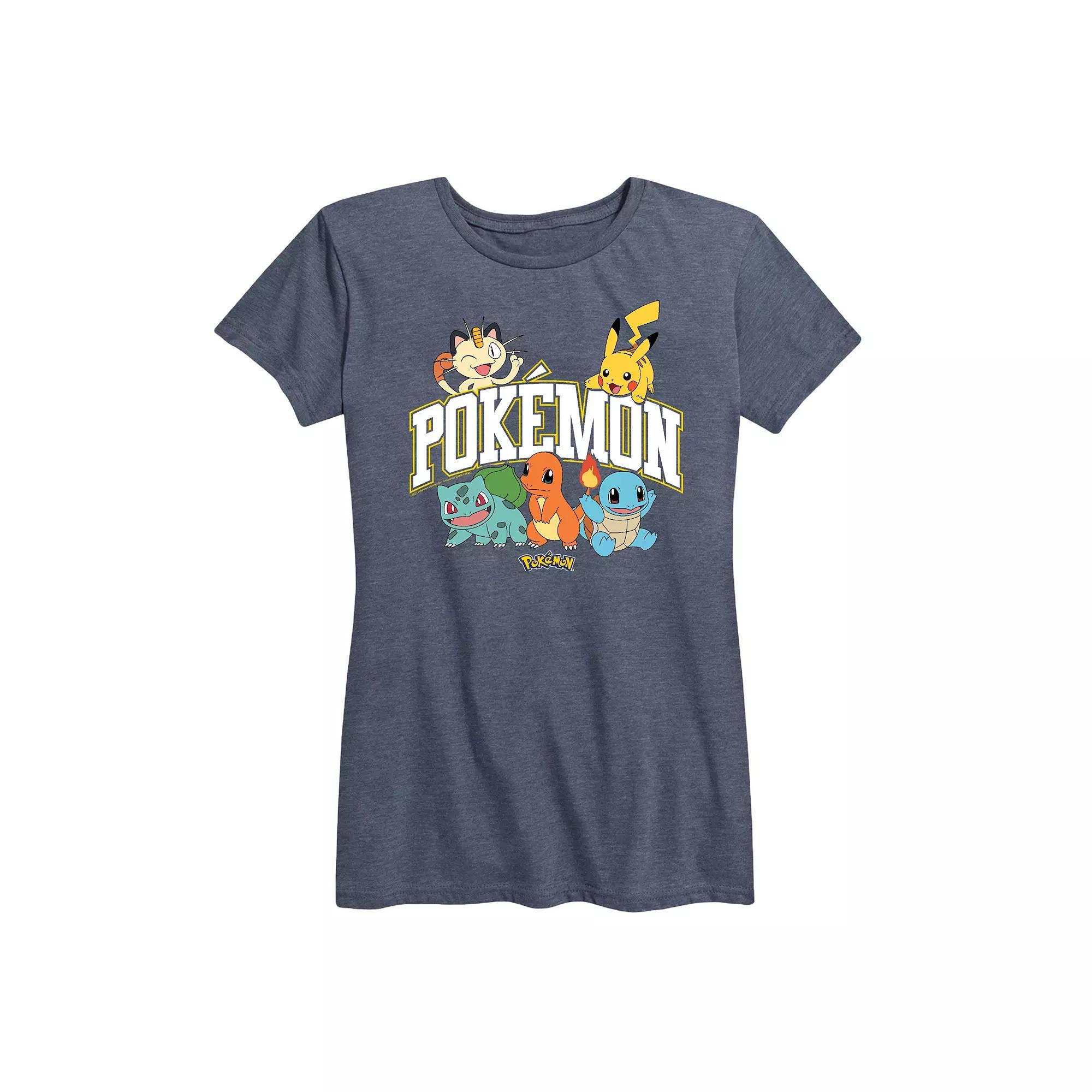 Womens Pokemon Athletic Graphic Tee Blue Product Image