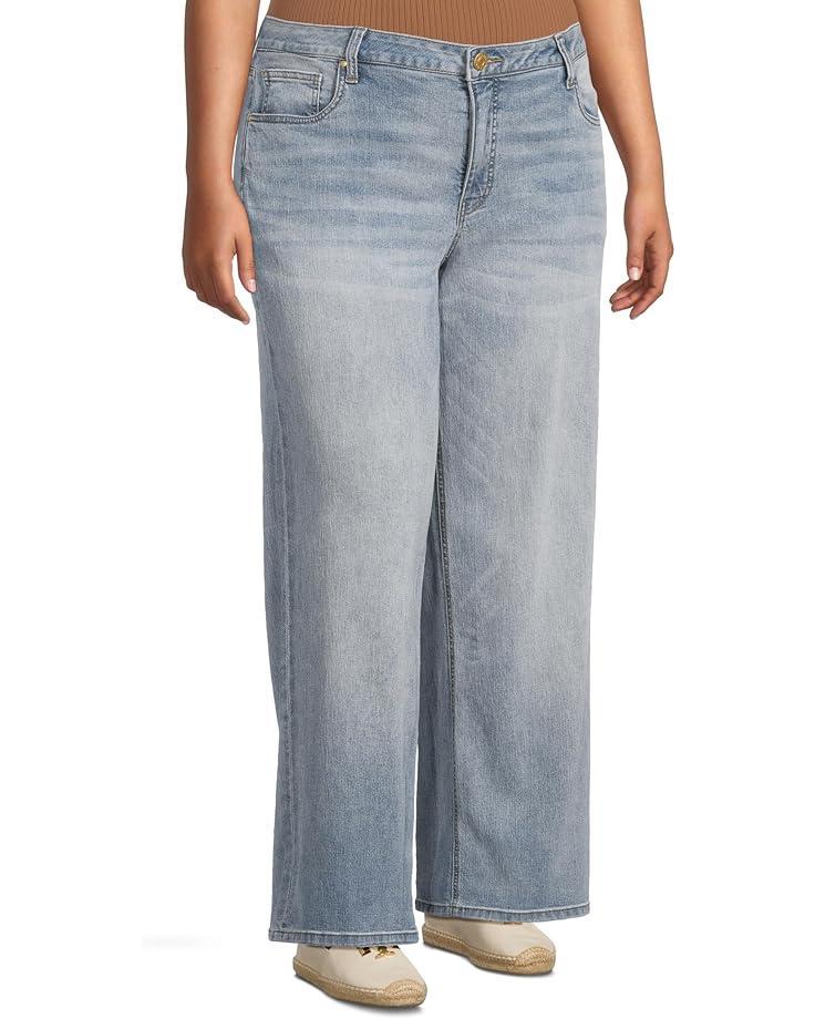 Plus Size Hailey High Rise Long Bermuda-Basic Raw Hem Product Image