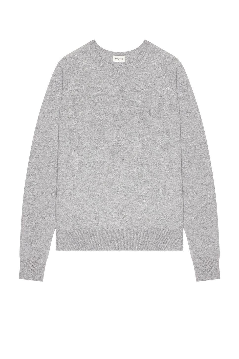 Crewneck Sweater In Gray Product Image
