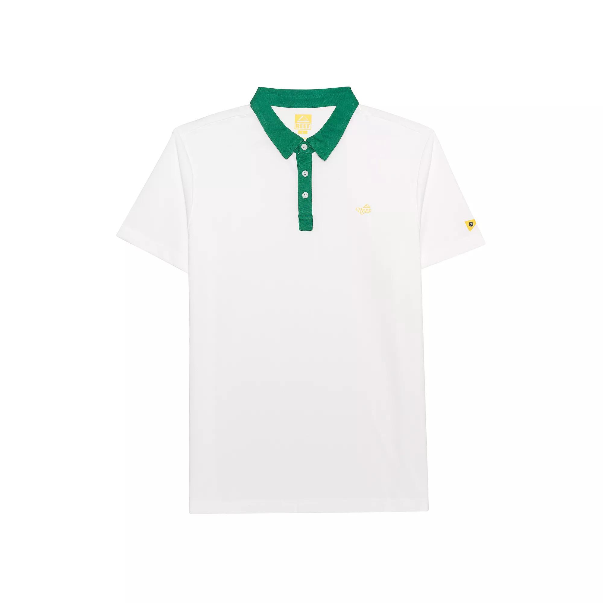 Men's REEF Solid Polo, Size: Medium, White Product Image