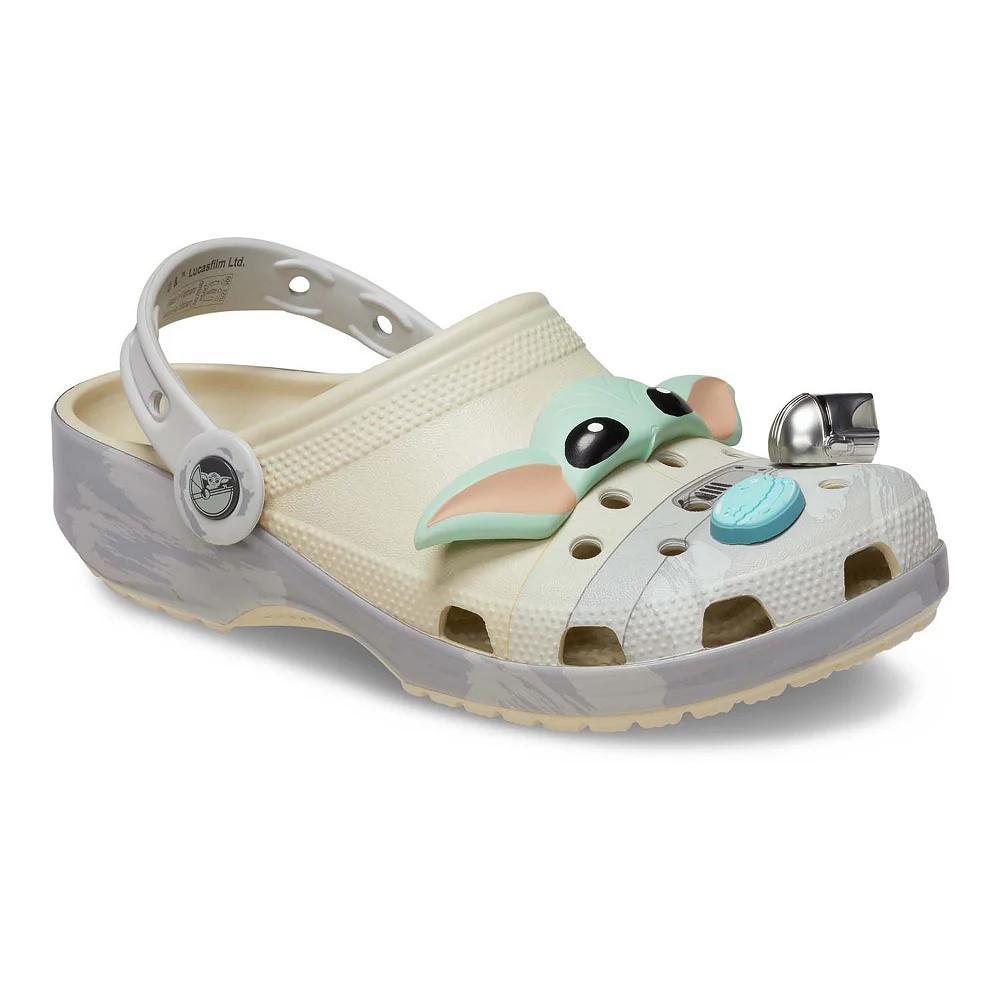 Crocs Star Wars The Mandalorian Grogu Adult Classic Clogs, Mens Ivory Product Image