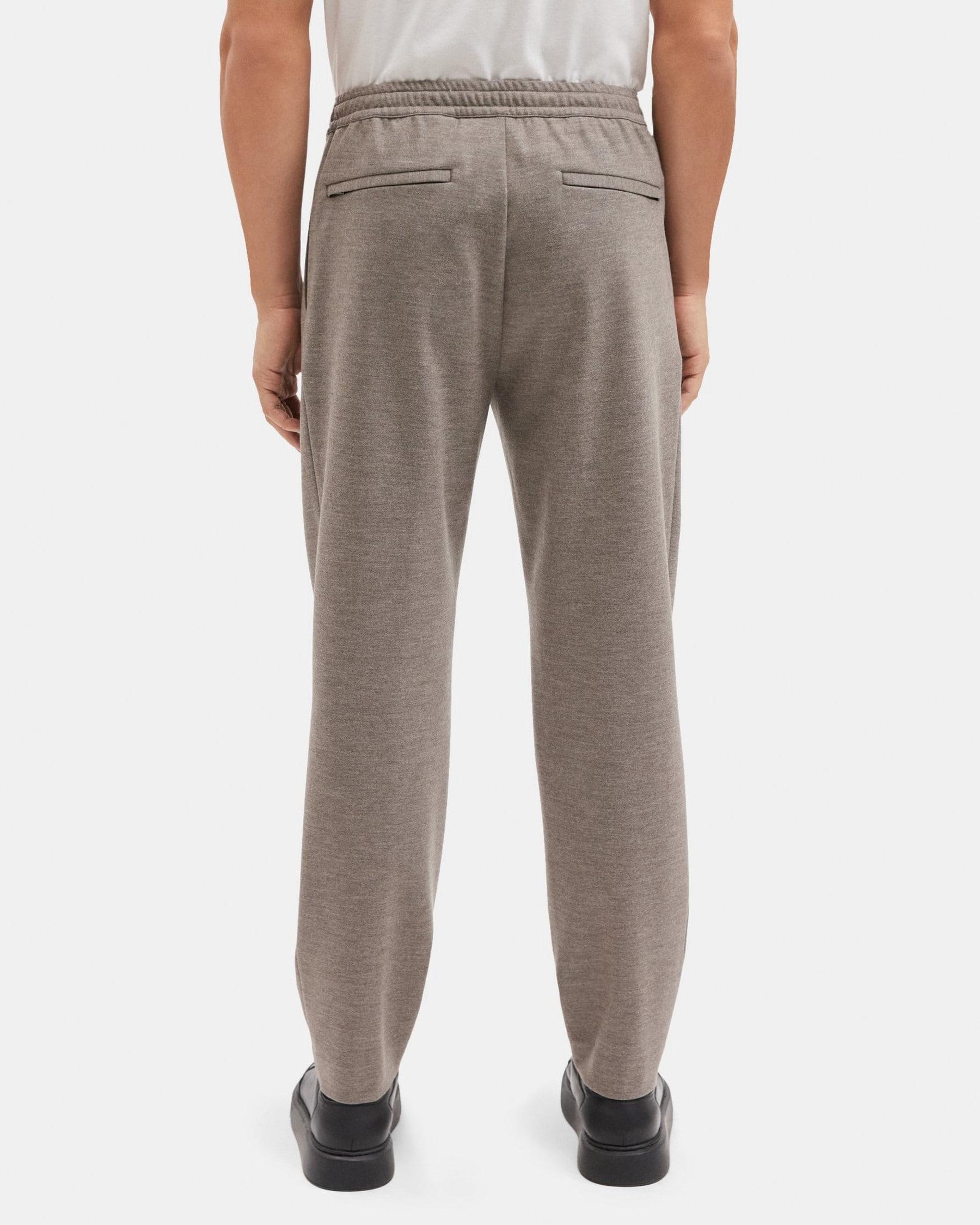 Tapered Drawstring Pant in Stretch Wool Blend Product Image