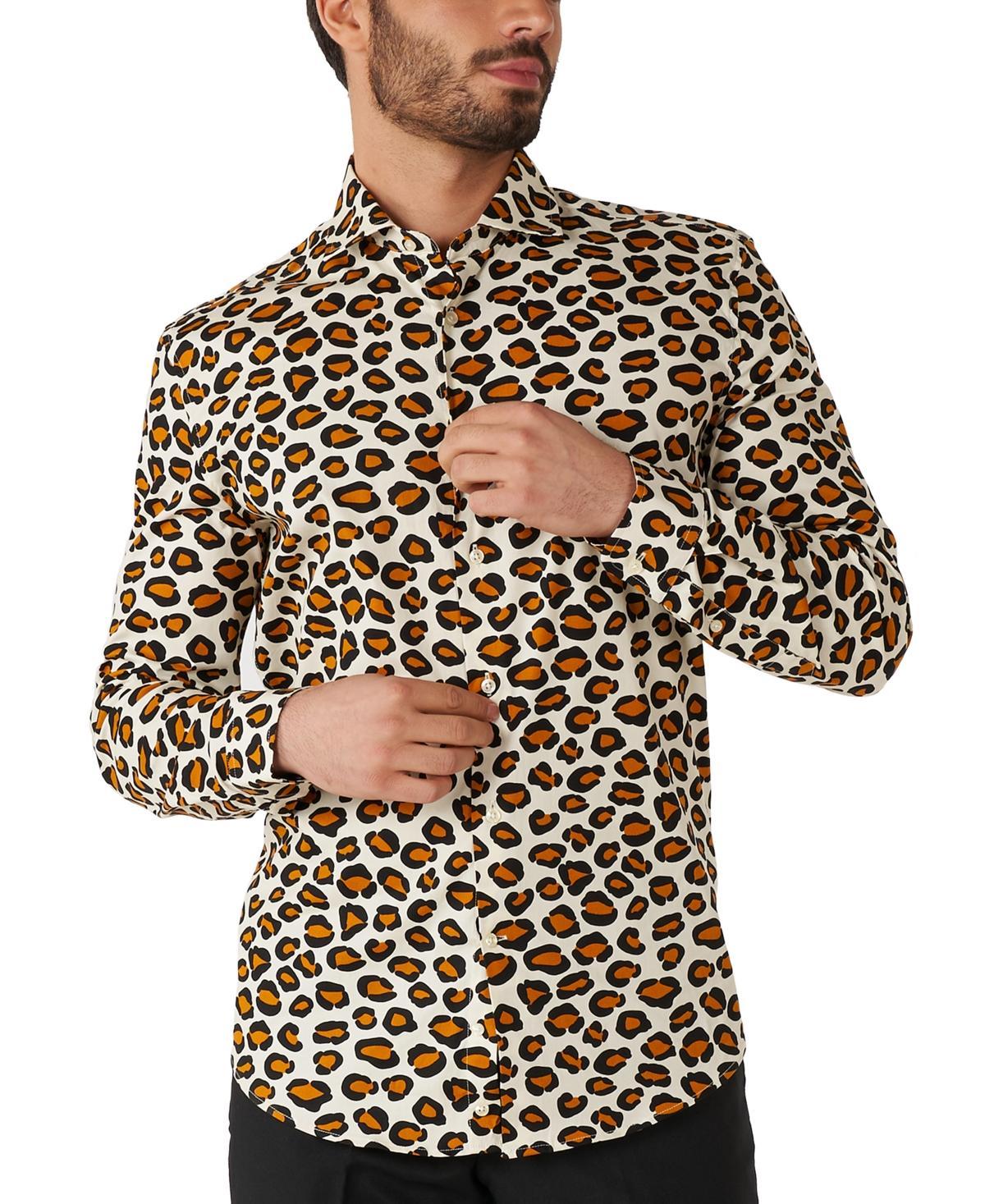 Men's OppoSuits Patterned Button-Down Shirt, Size: 4XL, The  Animal Product Image