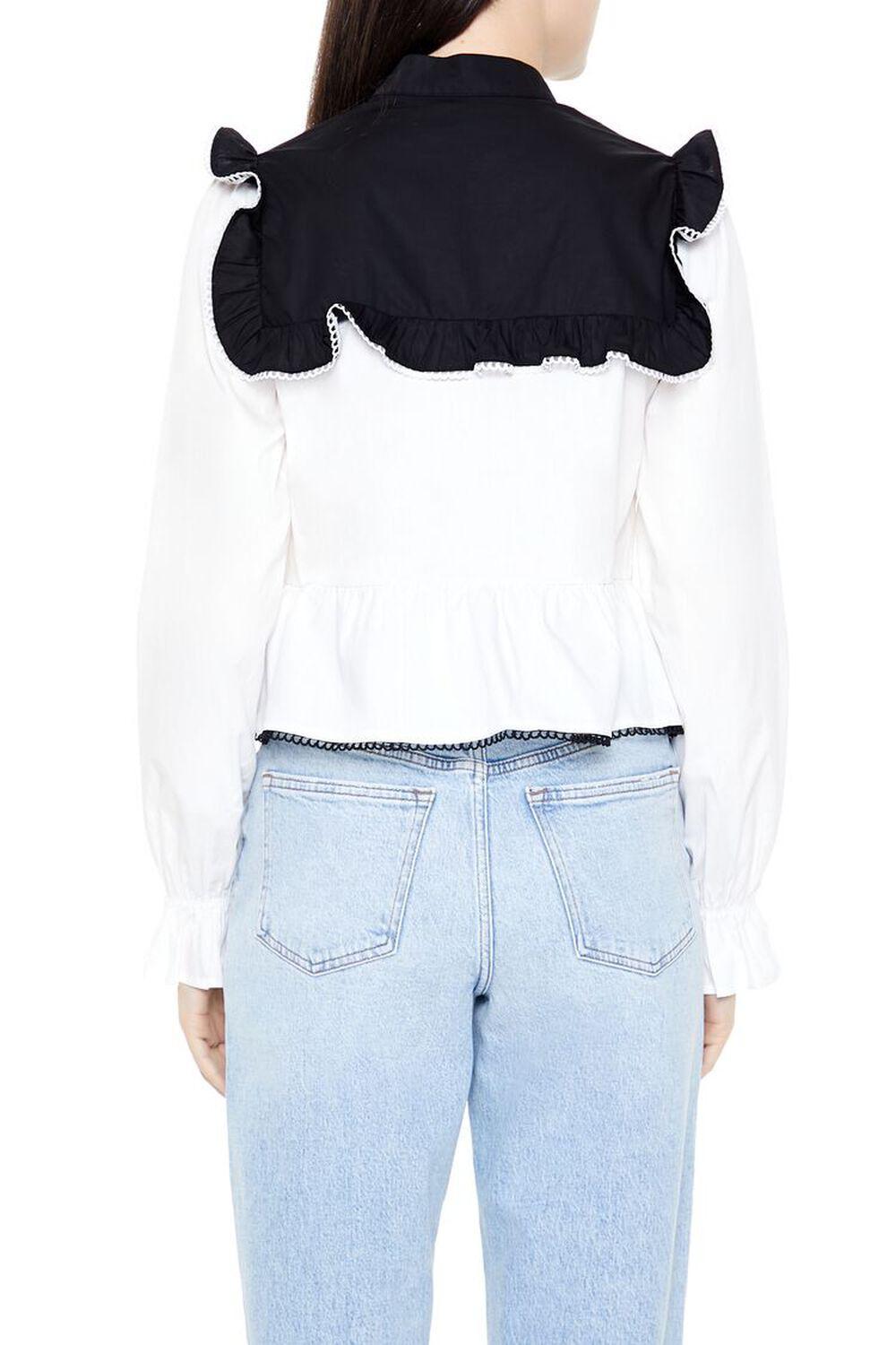 Colorblock Ruffle Peplum Top | Forever 21 Product Image