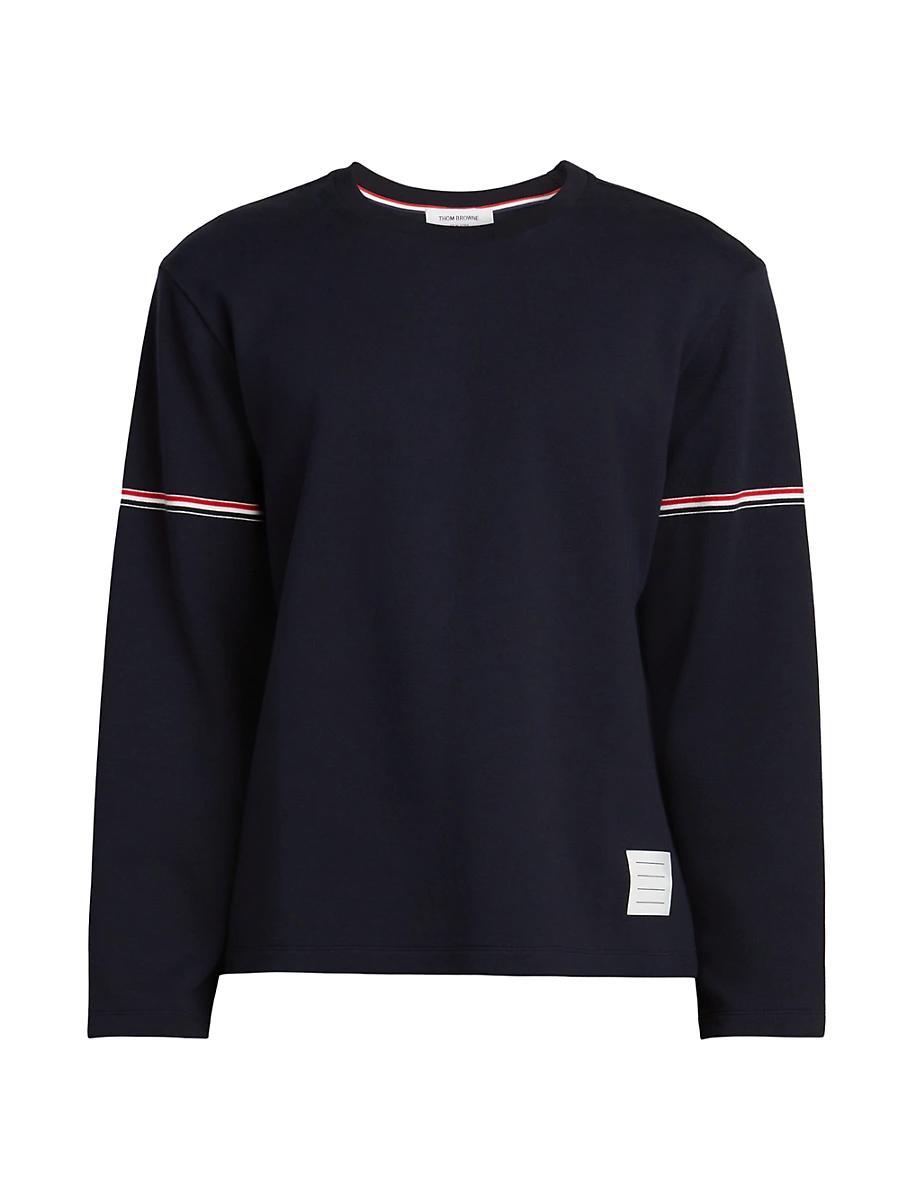 Mens Tricolor Grosgrain Cotton Shirt Product Image