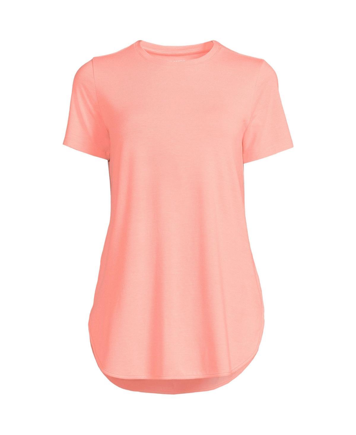 Women's Lands' End Moisture-Wicking UPF 50 Tunic, Size: XS, Black Pinstripe Product Image
