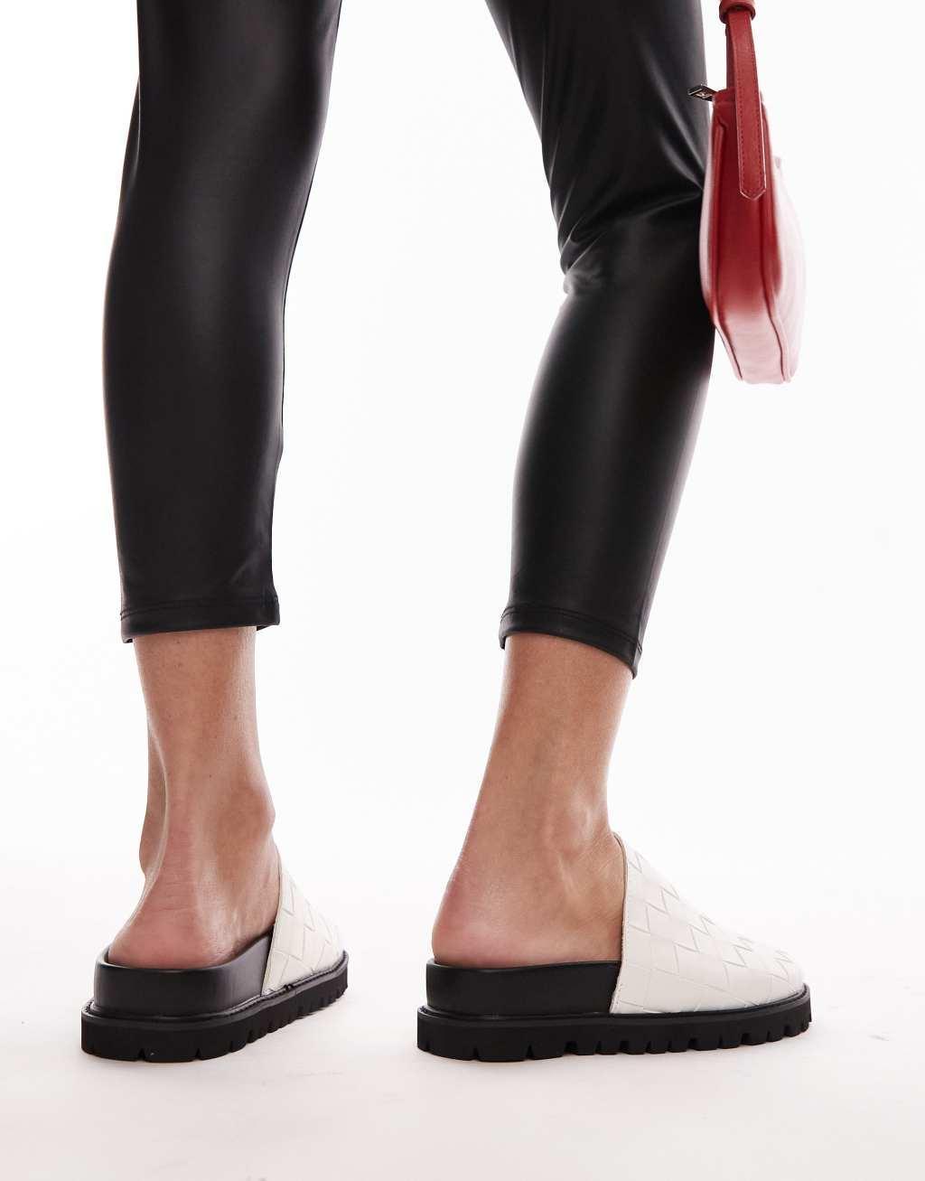 Topshop Beau woven mules Product Image