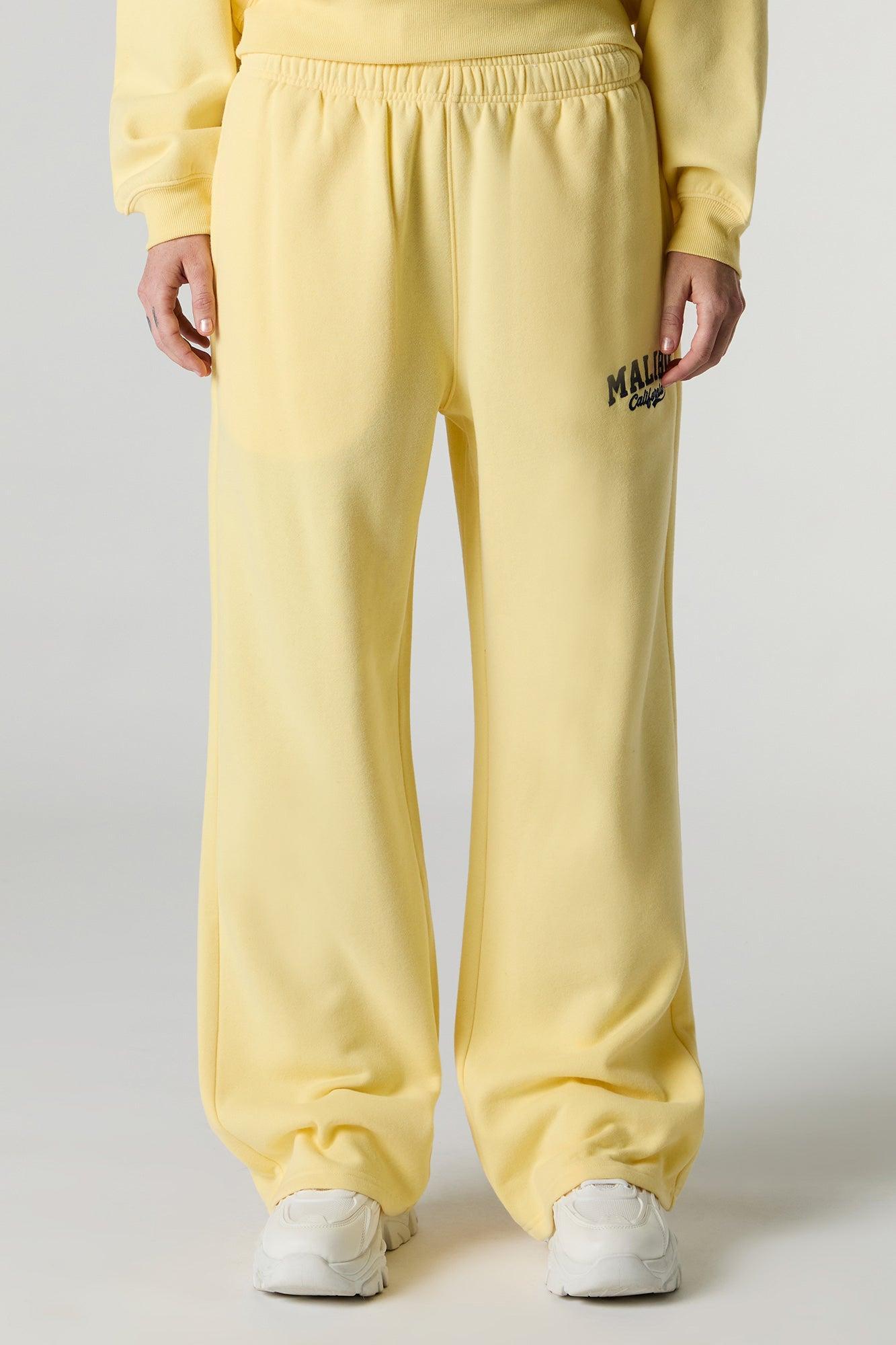 Fleece Varsity Wide Leg Sweatpant Female Product Image