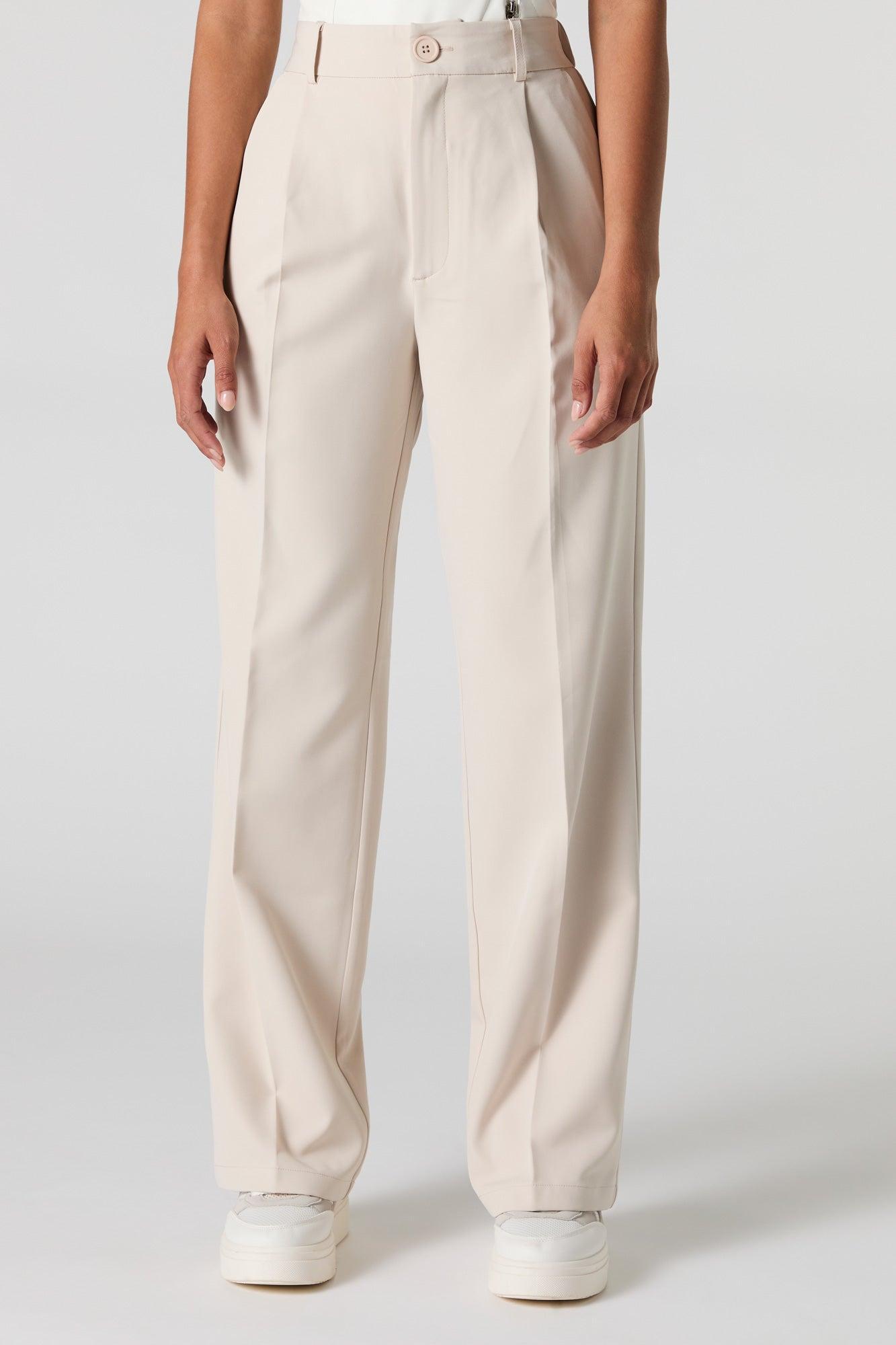 Pleated Wide Leg Dress Pant Female Product Image