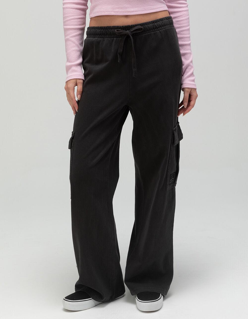 RIP CURL Block Party Track Womens Cargo Pants - BLACK Product Image