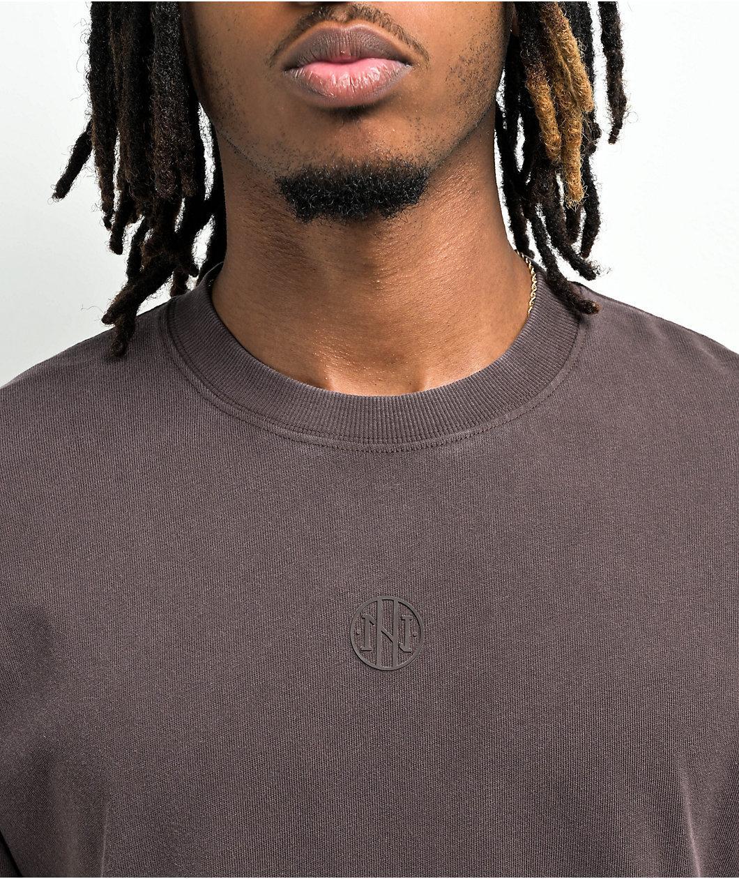 Ninth Hall Fundamentals Brown Boxy T-Shirt Product Image