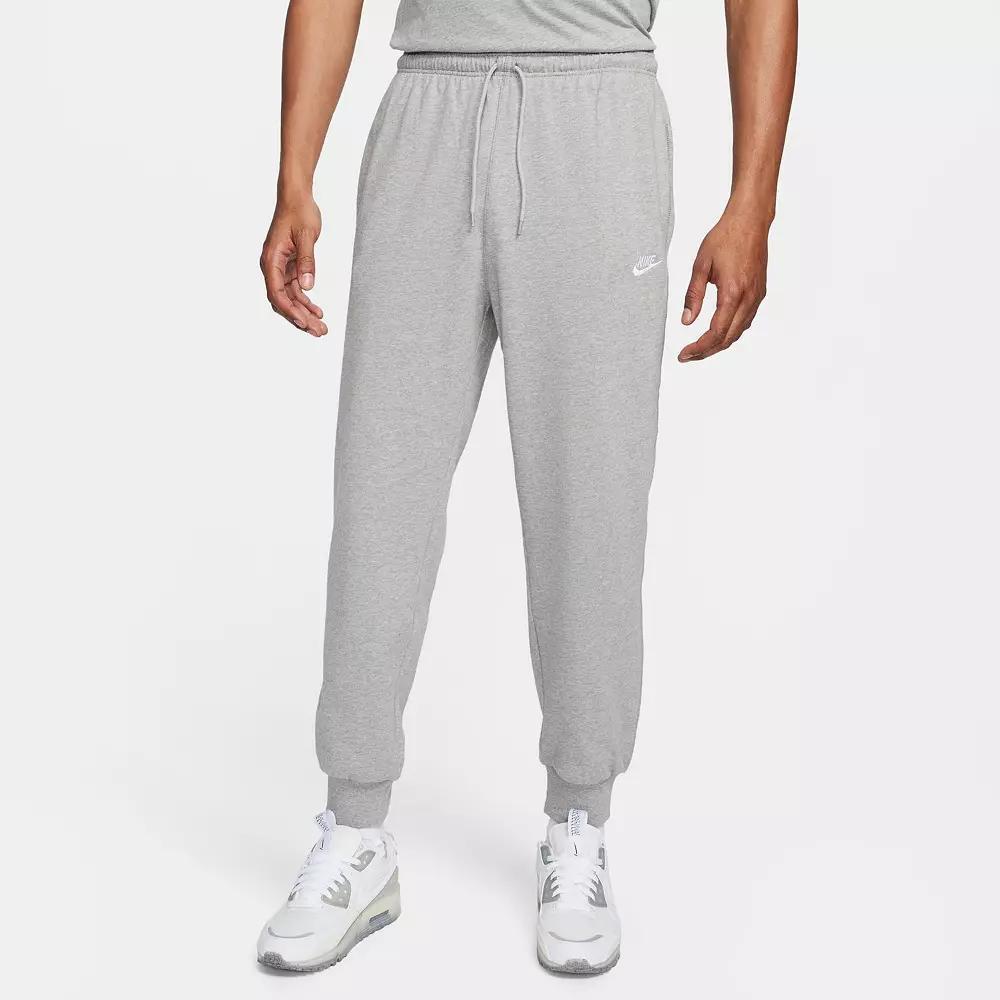 Men's Nike Club Knit Joggers, Size: Large, Dark Gray Grey Product Image