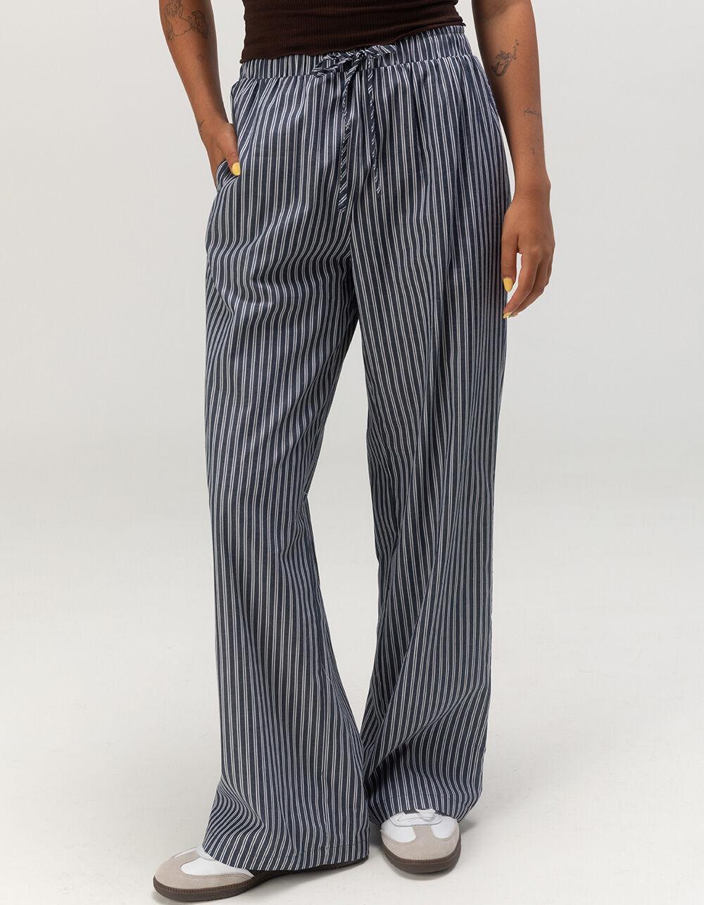 FULL TILT Womens Poplin Boxer Pants - NAVY COMBO Product Image