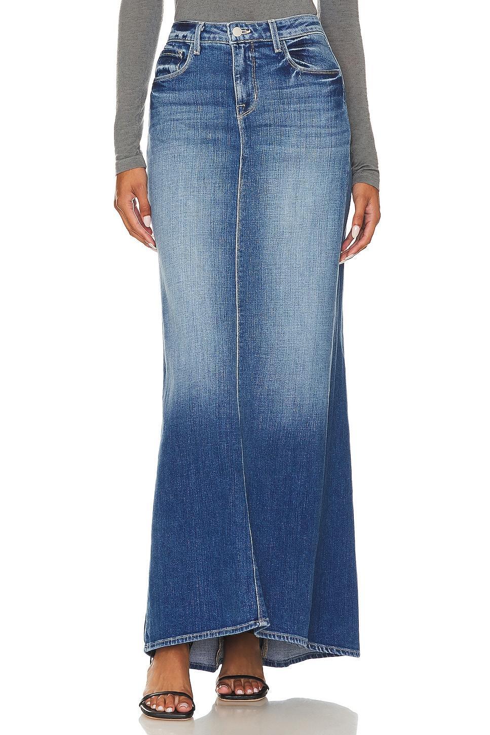 Kailani Denim Mermaid Maxi Skirt Product Image