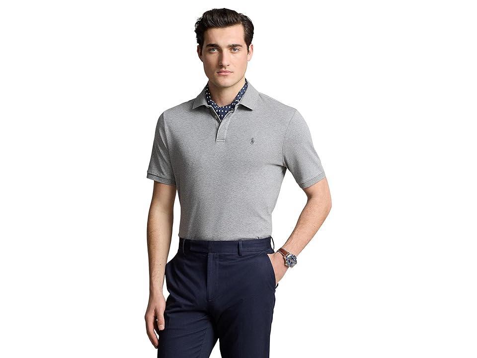 POLO RALPH LAUREN Men's Classic-fit Soft Cotton Polo Shirt In Steel Heather,c9911 Product Image
