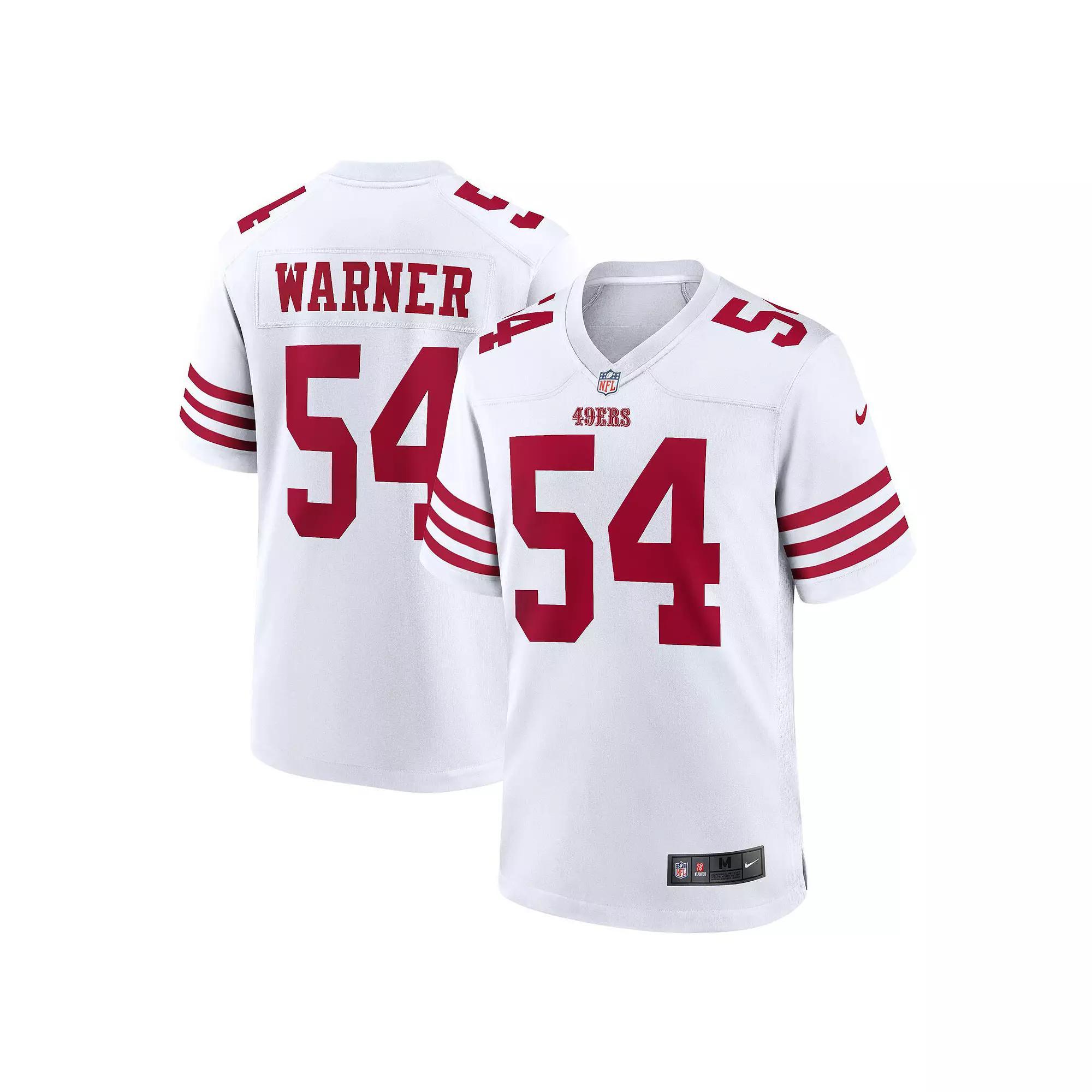 Men's Nike Fred Warner White San Francisco 49ers Player Game Jersey, Size: Small Product Image