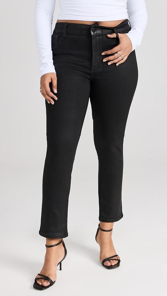 DL1961 Mara Straight: Mid Rise Instasculpt Ankle Jeans | Shopbop Product Image