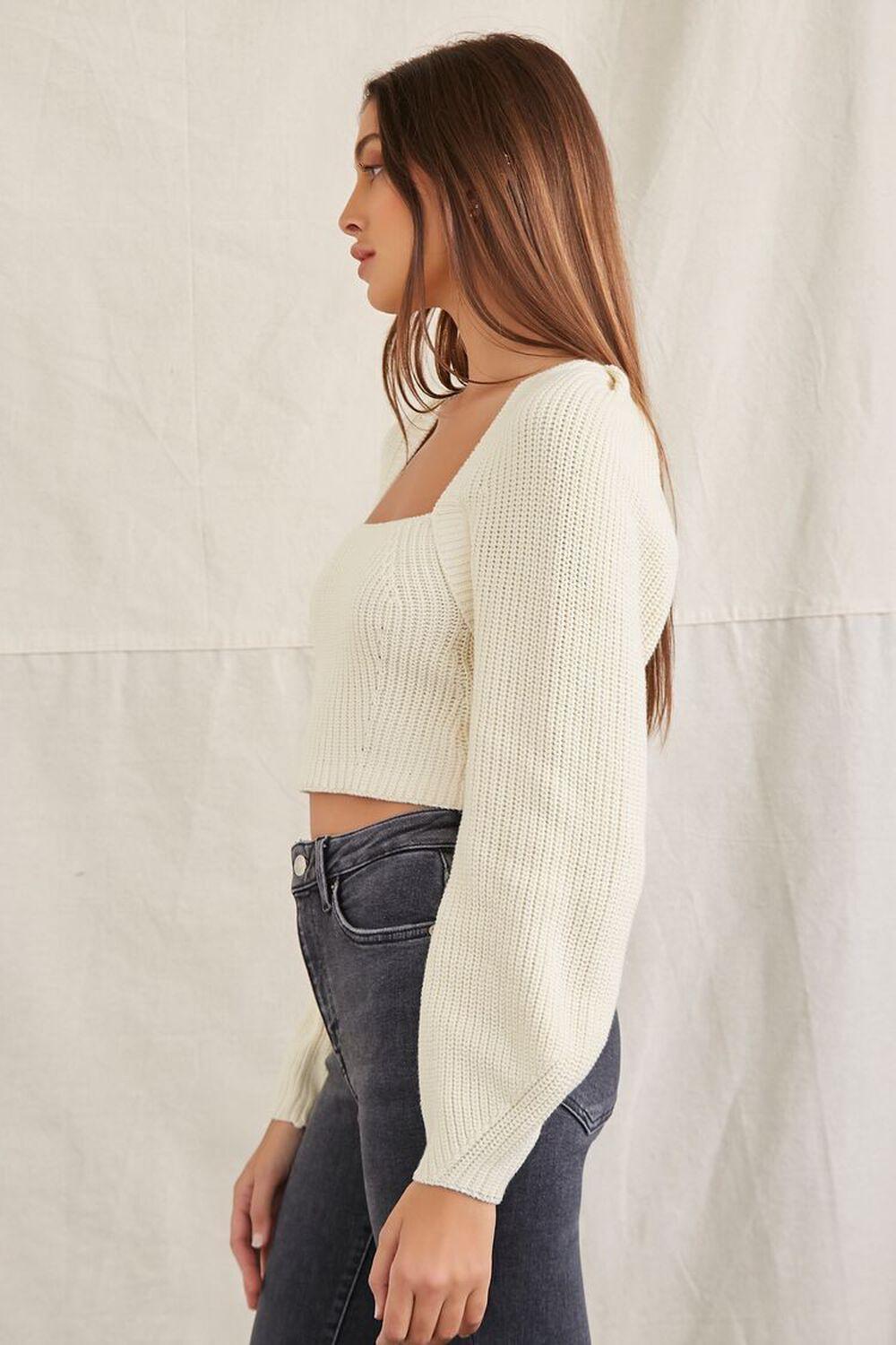 Rib-Knit Cropped Sweater | Forever 21 Product Image